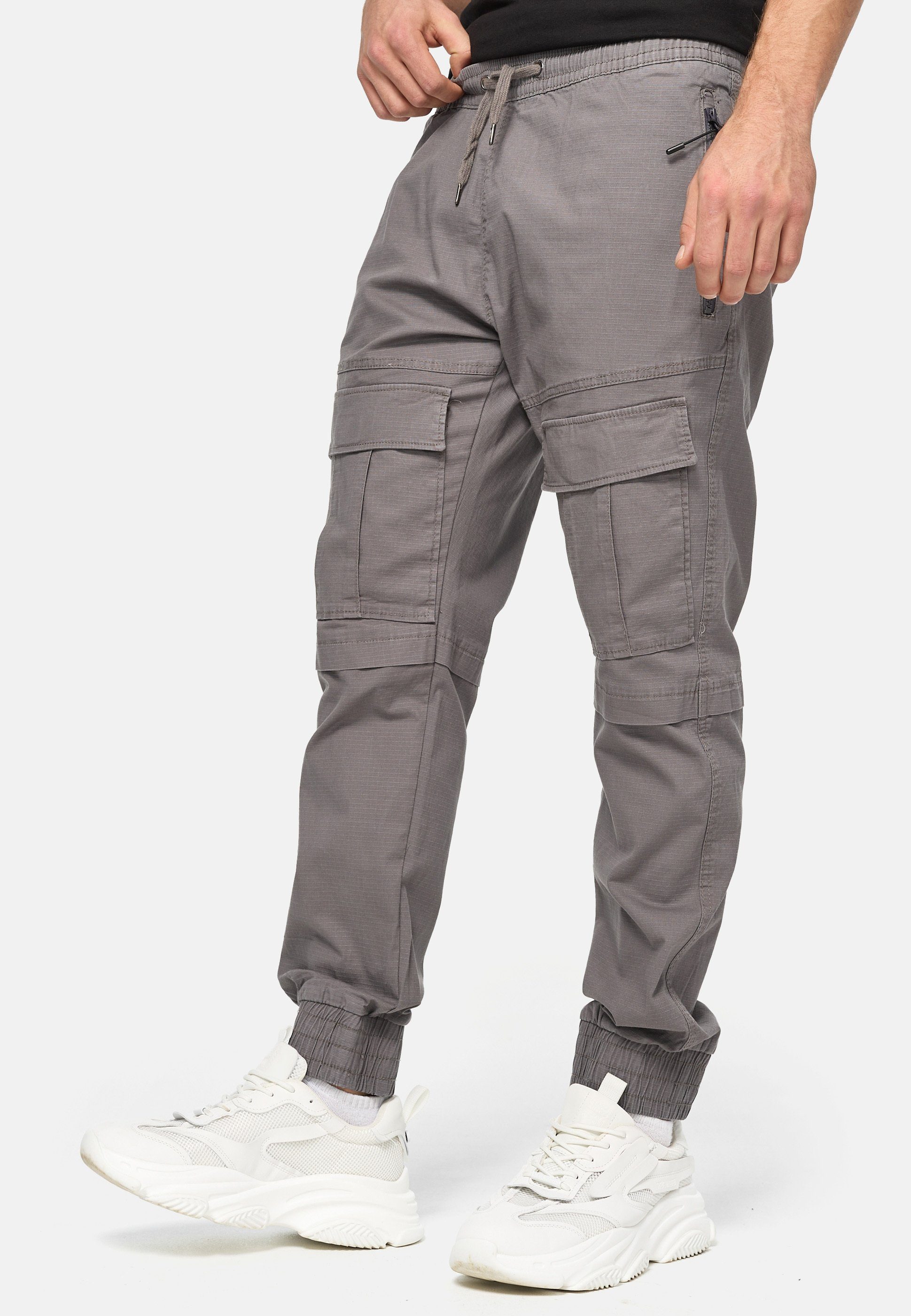 Indicode Dennis Pewter Cargohose