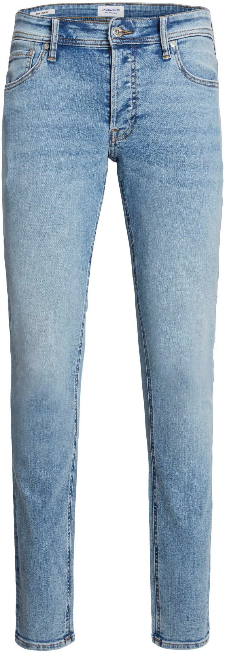 Jack & Jones Slim-fit-Jeans JJIGLENN – Jeans mit Stretch und figurbetonter Silhouette Used, modisch, slim fit, Denim/Jeans. Reduzierter Preis € 39,99. Unverbindliche Preisempfehlung € 59,99