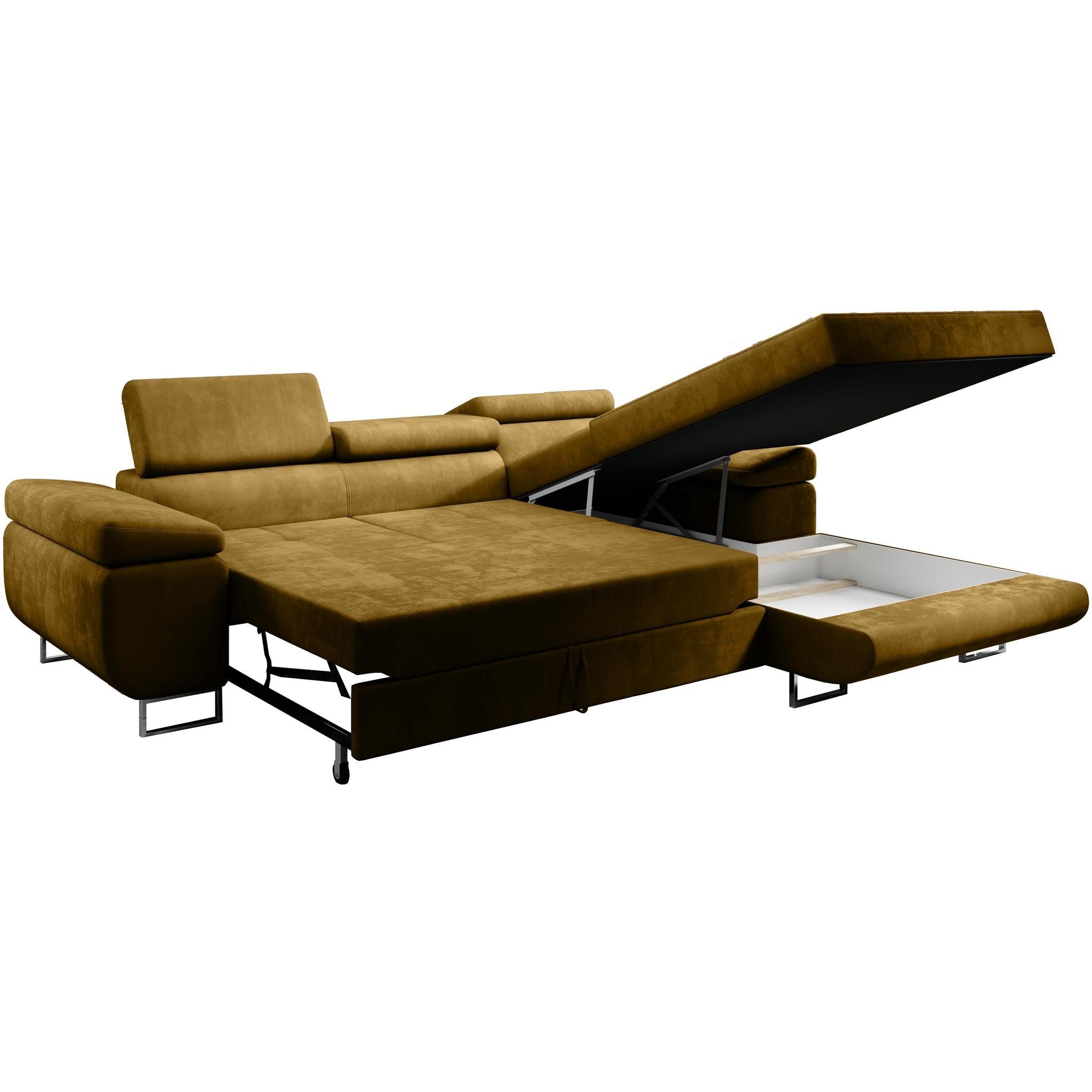 Beautysofa Ecksofa Alons mit Schlaffunktion auf günstig online kaufen
