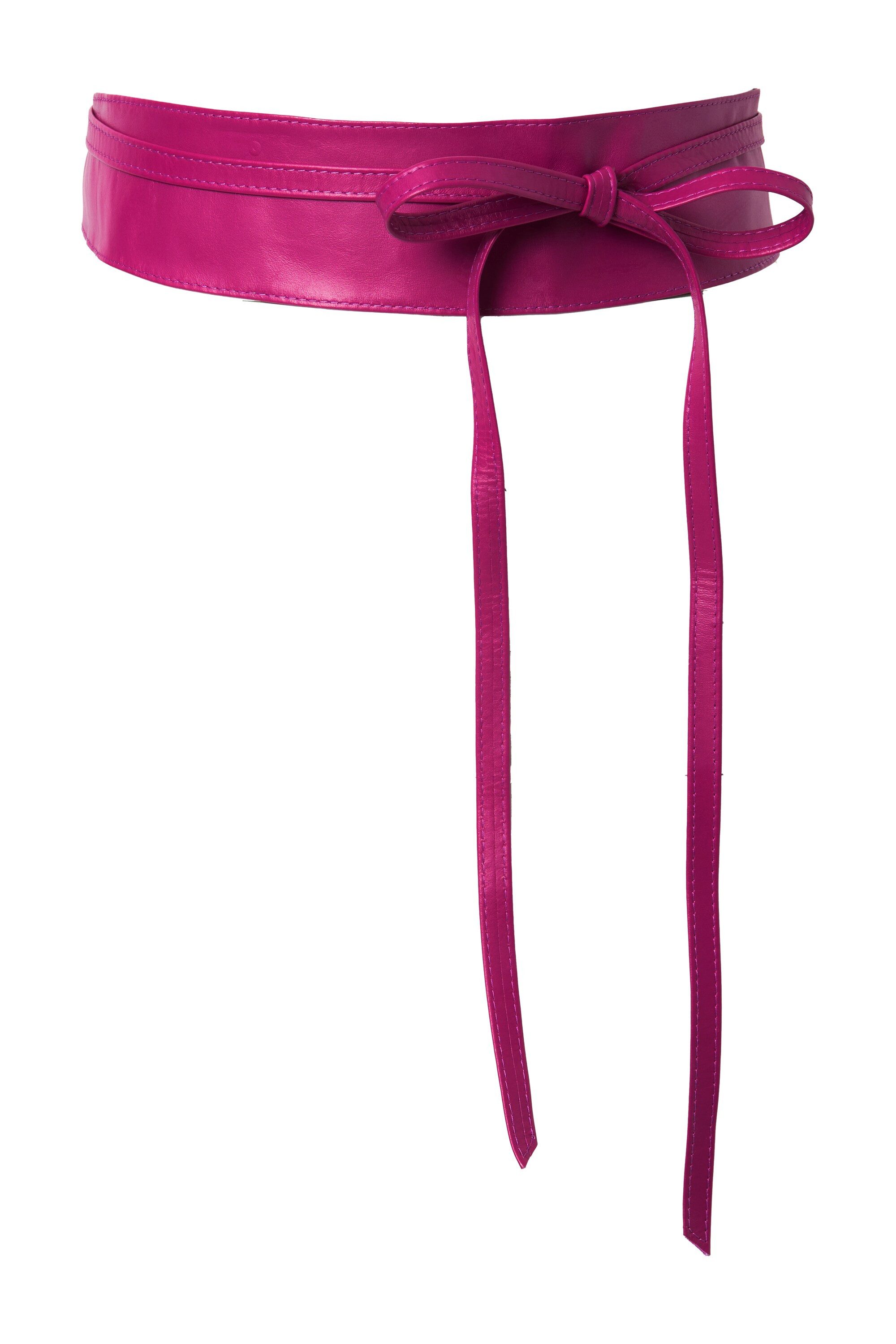Ulla Popken Hüftgürtel Ledergürtel Bindegürtel lange Bänder