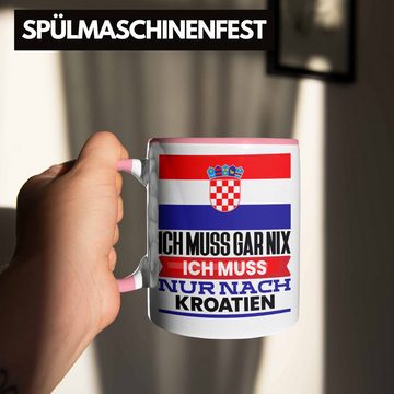 Trendation Tasse Kroatien Tasse Geschenk für Kroaten Geburtstag Urlaub Geschenkidee Ich