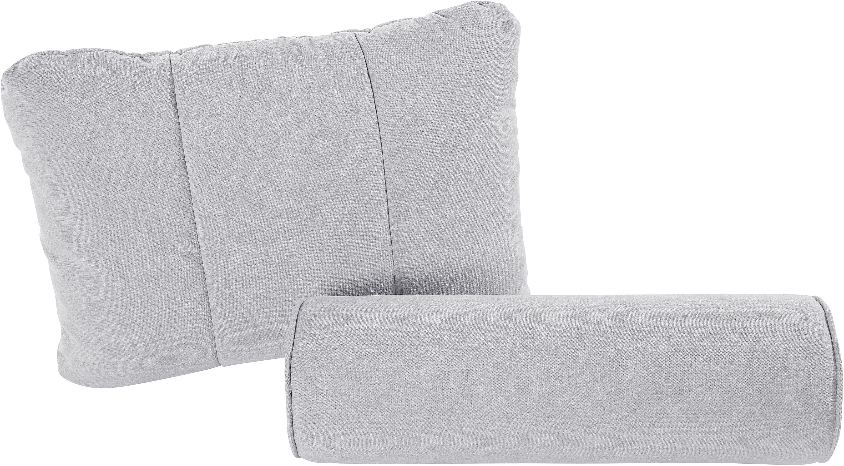 Leonique Dekokissen Océane, passend zum Bett Oceáne in Samtvelours und Feinstruktur, 2-er Set. Reduzierter Preis € 109,99. Unverbindliche Preisempfehlung € 189,00