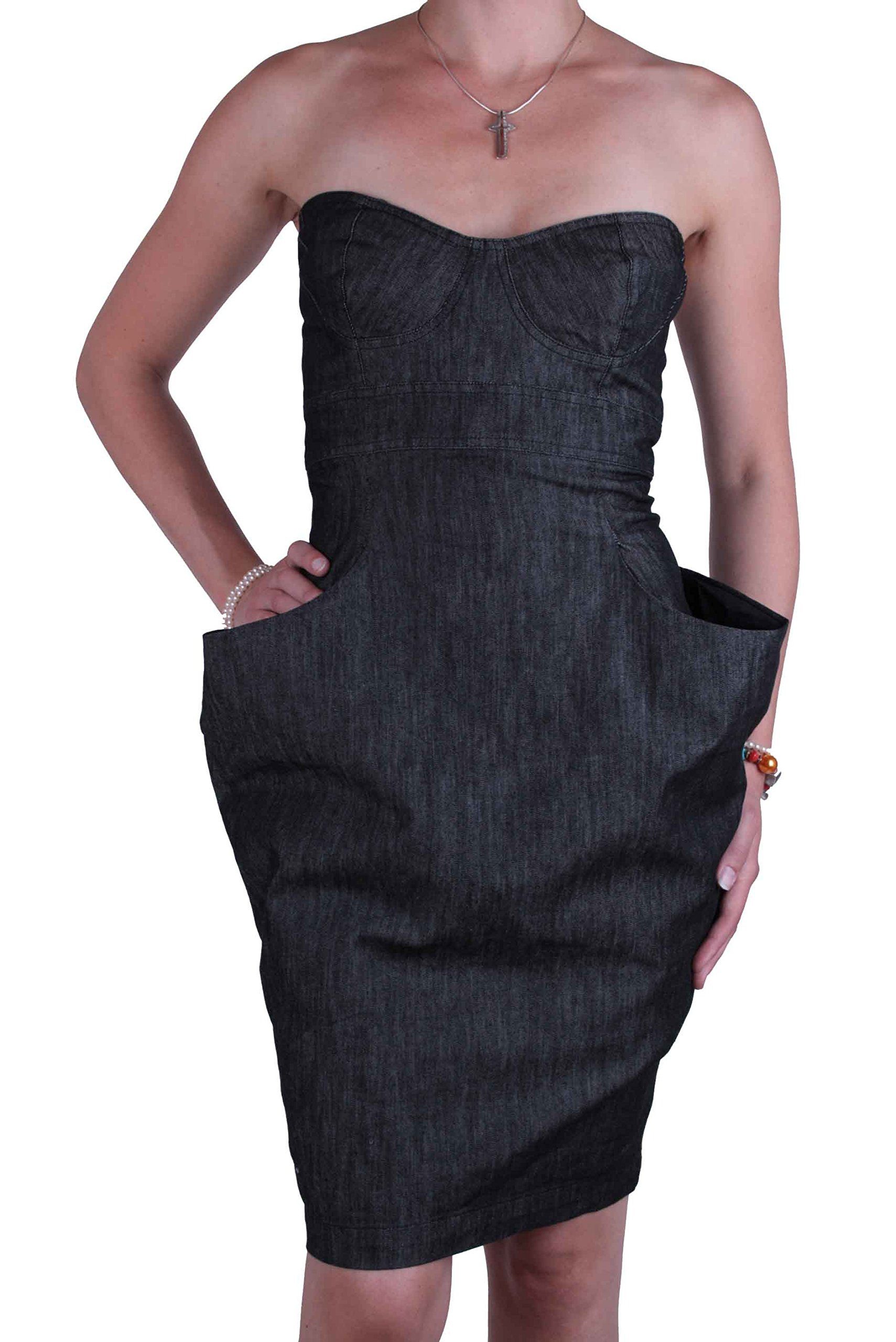 Diesel Minikleid Diesel Jeanskleid Minikleid Corsage NYSS08.10