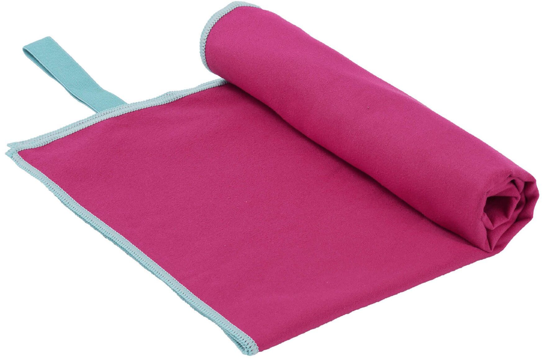 OTTO home Handtücher Leoa, diverse Größen, Sporthandtuch, Reisehandtuch, Strandtuch, Microfaser (6-St), sehr leicht, kompakt, schnelltrocknend, Mikrofaser mit Kontrastnaht