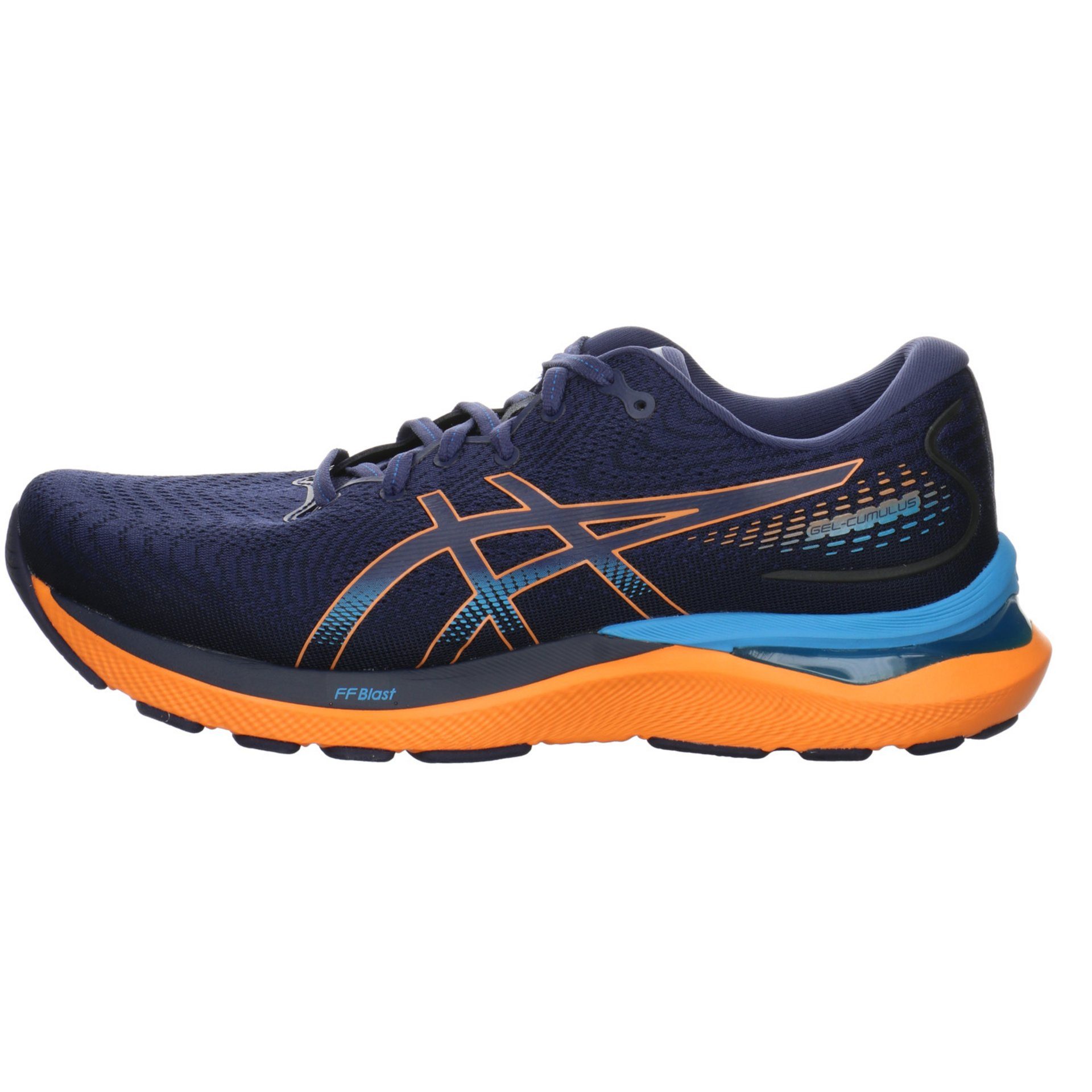 Asics Gel Cumulus Sportschuh BLUE/SUN INDIGO Sneaker Textil Textil uni PEACH