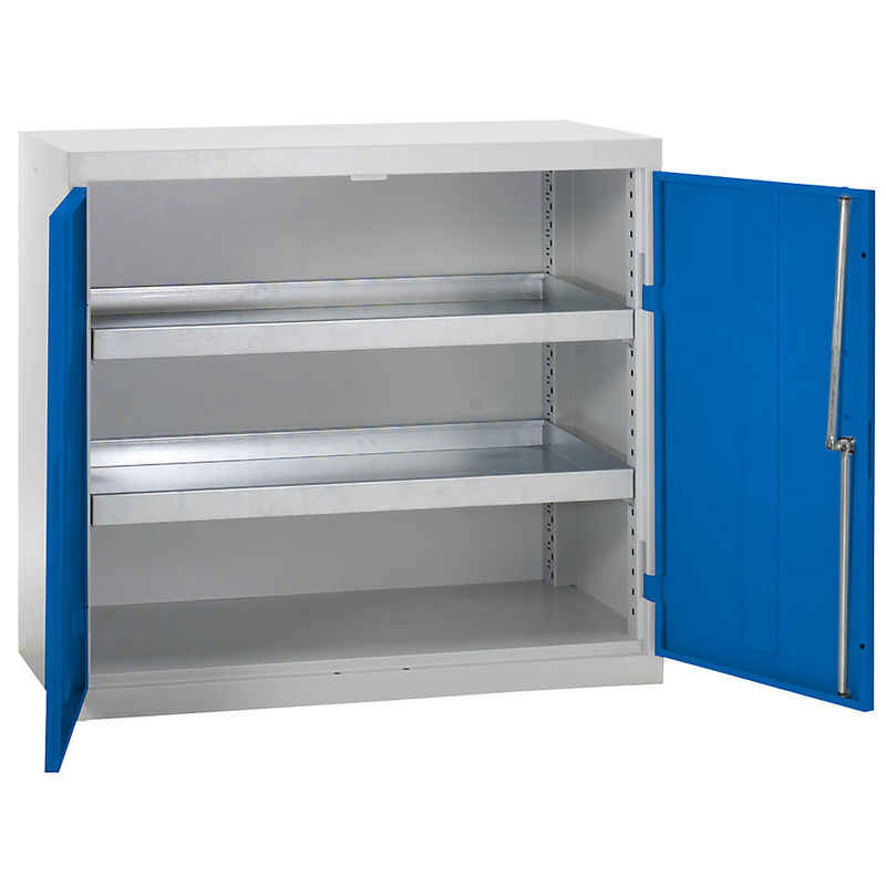 kaiserkraft Mehrzweckschrank BxTxH 1000 x 500 x 900 mm enzianblau