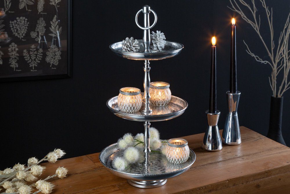 riess-ambiente Dekoetagere ORIENT 50cm silber (Einzelartikel, günstig online kaufen