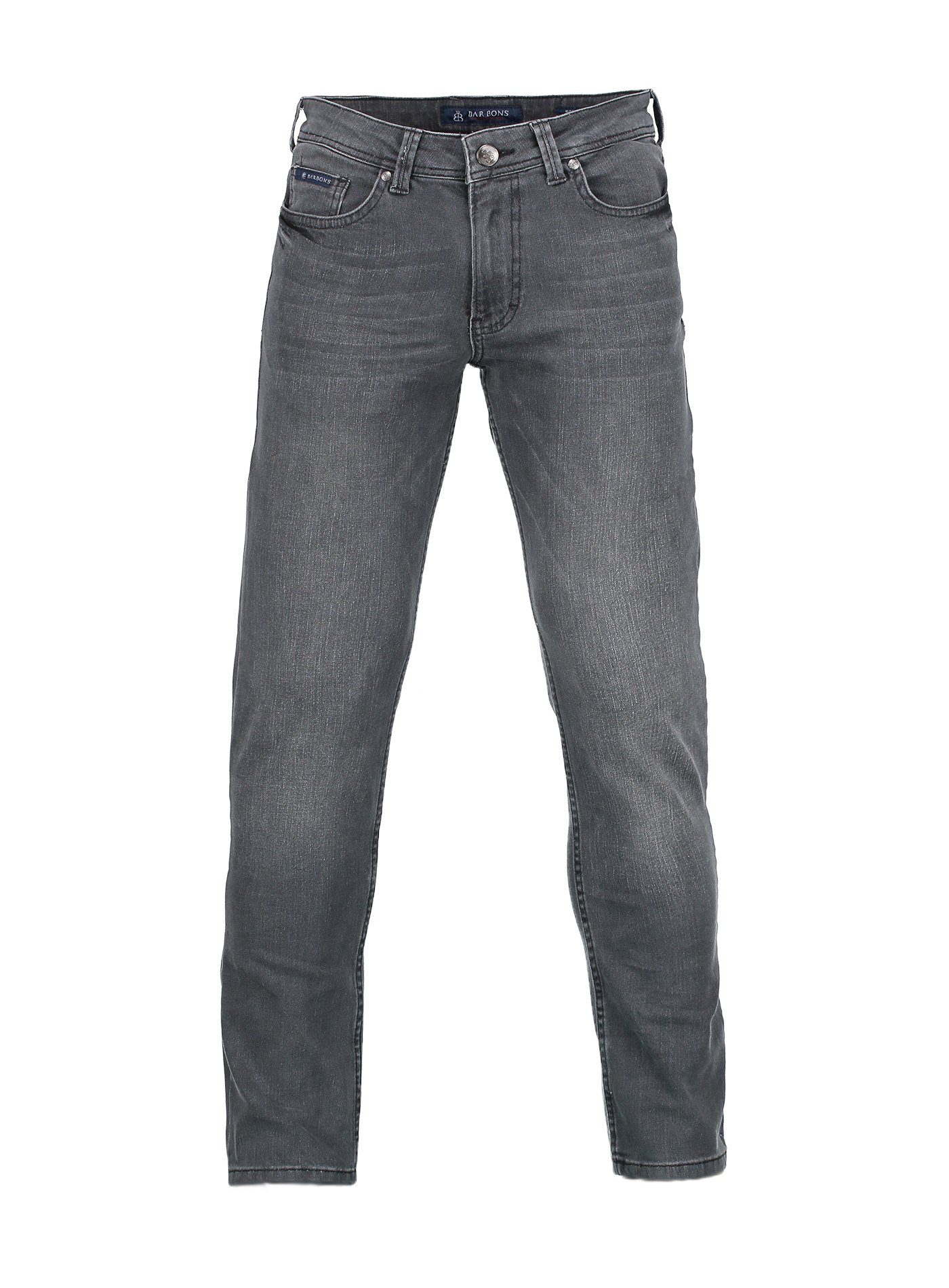 Fit BARBONS Herren 5-Pocket 5-Pocket-Jeans Design Regular 04-Grau