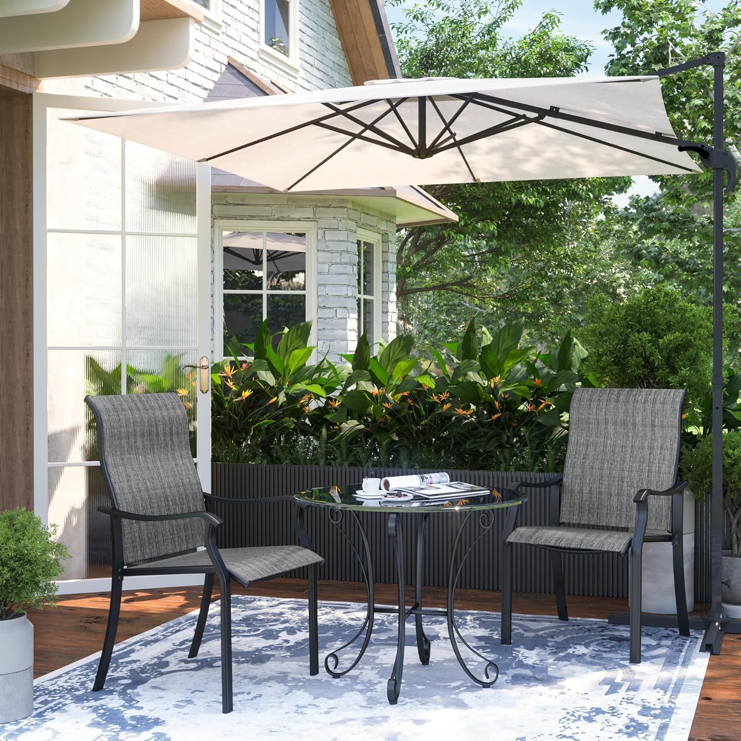 UDPATIO Gartenstuhl Gartenstühle 2/4er Set, Hochlehner günstig online kaufen