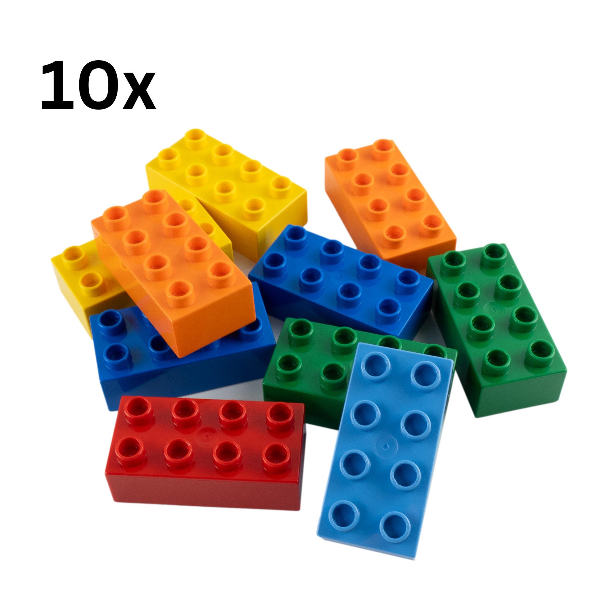 LEGO® DUPLO® 2x4 Steine Bausteine Bunt Gemischt - 3011 NEU! Menge 10x Spielbausteine
