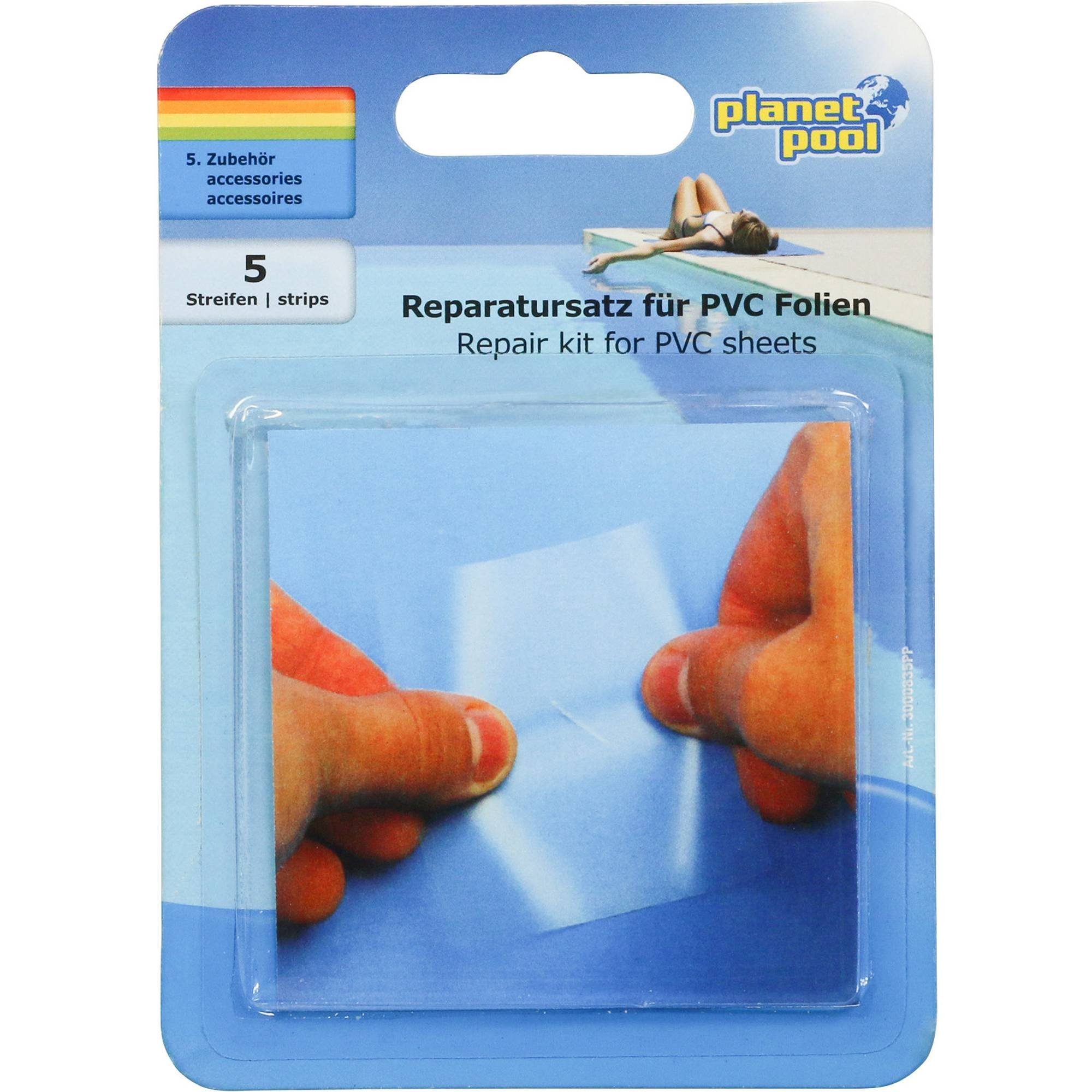 Planet Pool Folienkleber Unterwasser-Reparaturset 5 Klebestreifen Planet Po, (1-tlg)