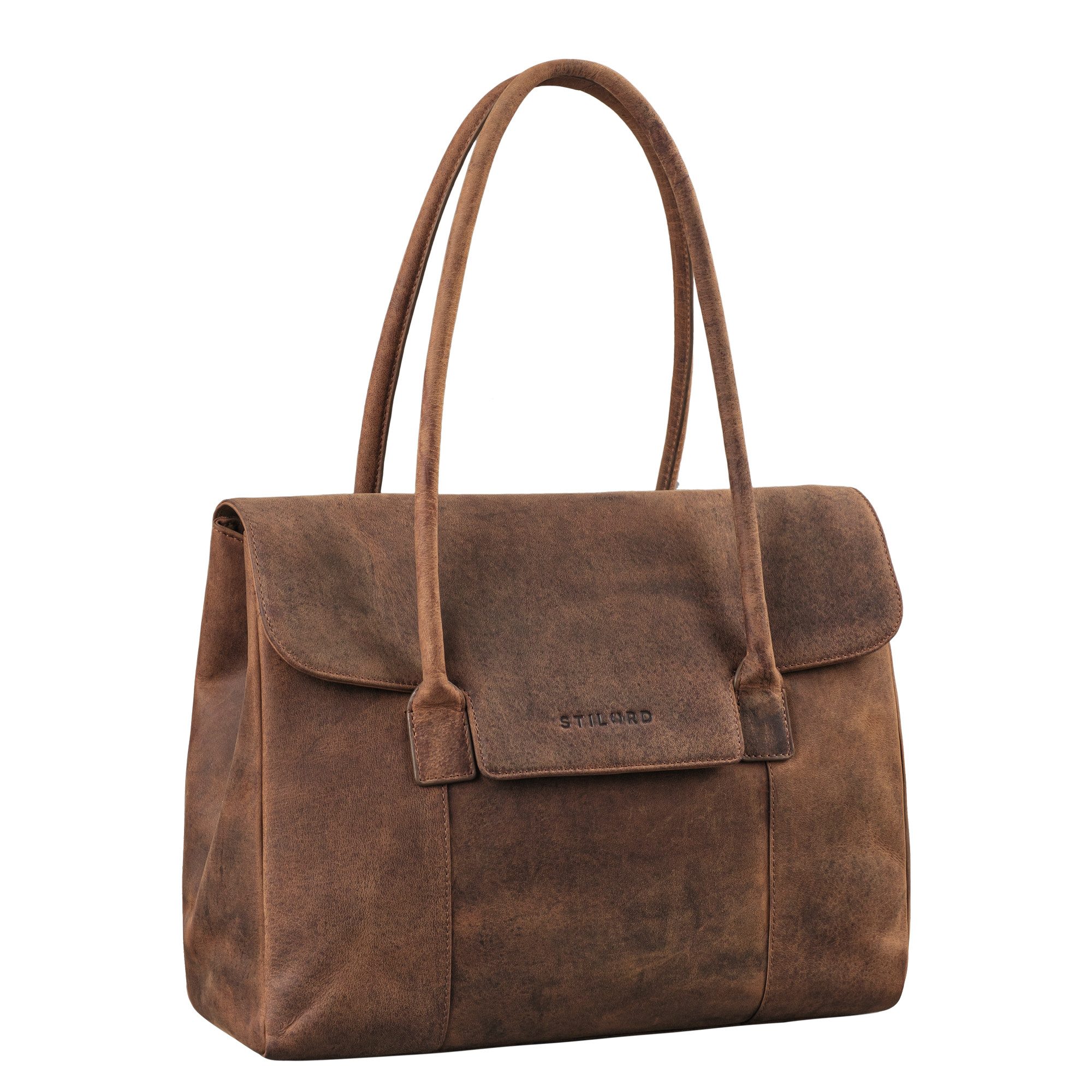 STILORD Handtasche "Carrie" Handtasche Shopper Damen Leder Umhängetasche