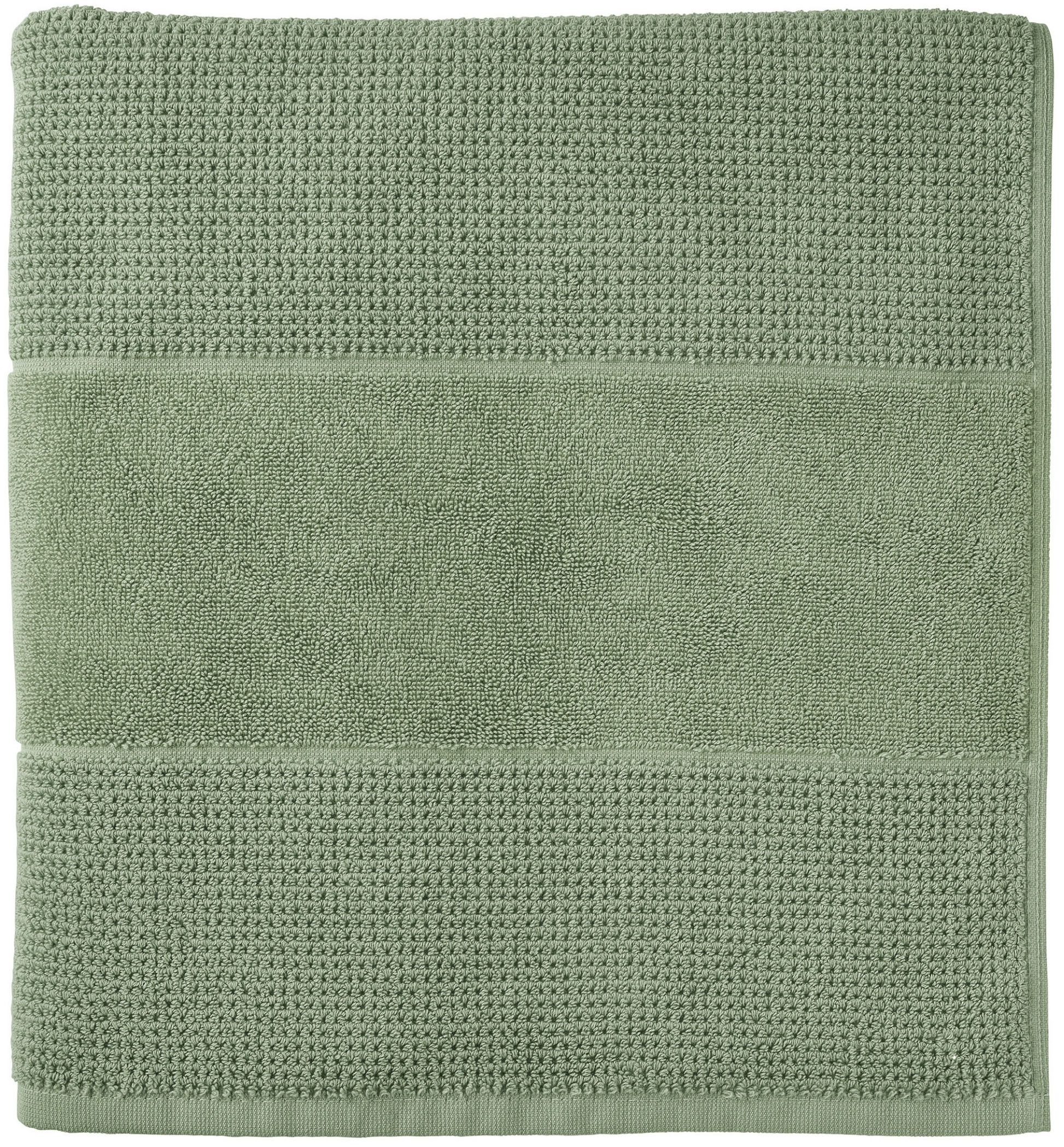 Schiesser Saunatuch Turin in angesagter Reiskornoptik, Frottier (1-St), Made in Green