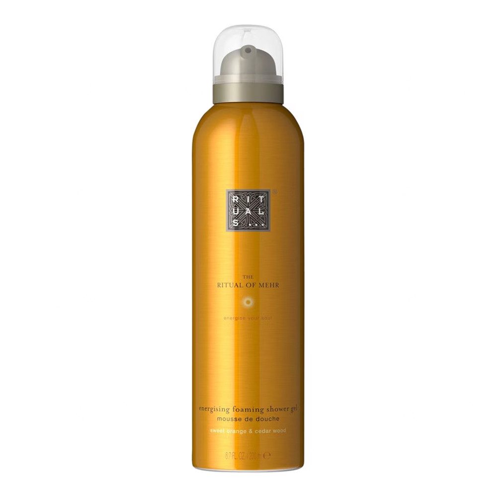 Rituals Duschgel Mehr Duschschaum – Belebender Schaum mit Orange & Zedernholz 200 ml, 1-tlg., Gel wird zu cremigem Schaum – mit süßer Orange & Zedernholz