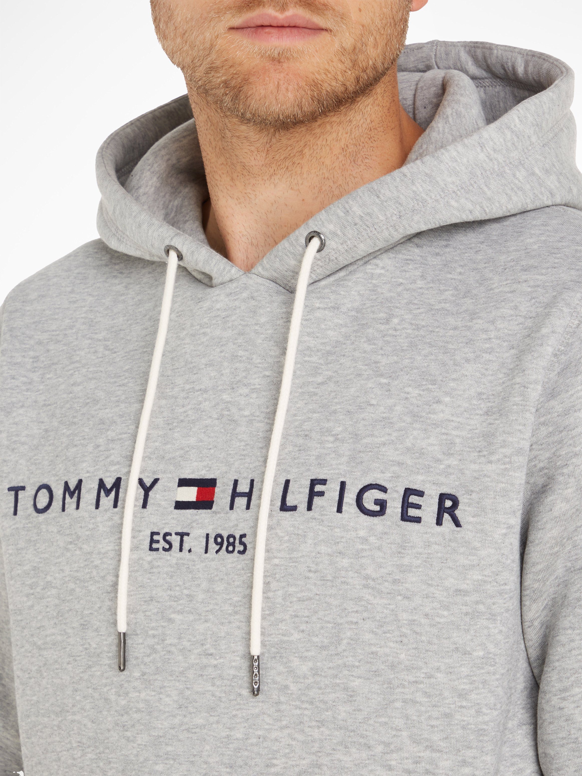 Tommy Hilfiger Kapuzensweatshirt TOMMY LOGO HOODY Baumwoll-Mix