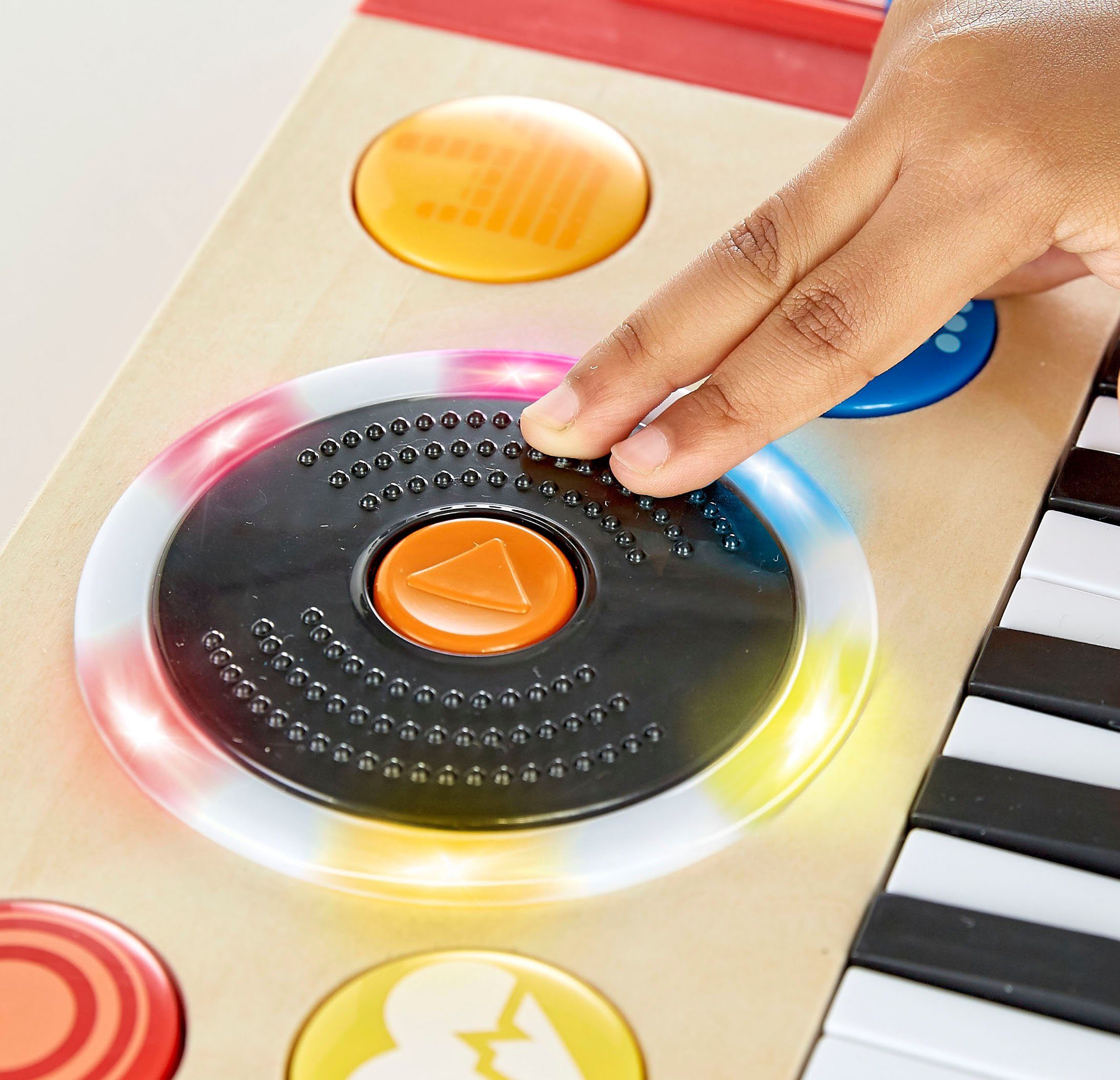 Hape Spielzeug-Musikinstrument DJ-Mischpult, mit Licht & Sound günstig online kaufen