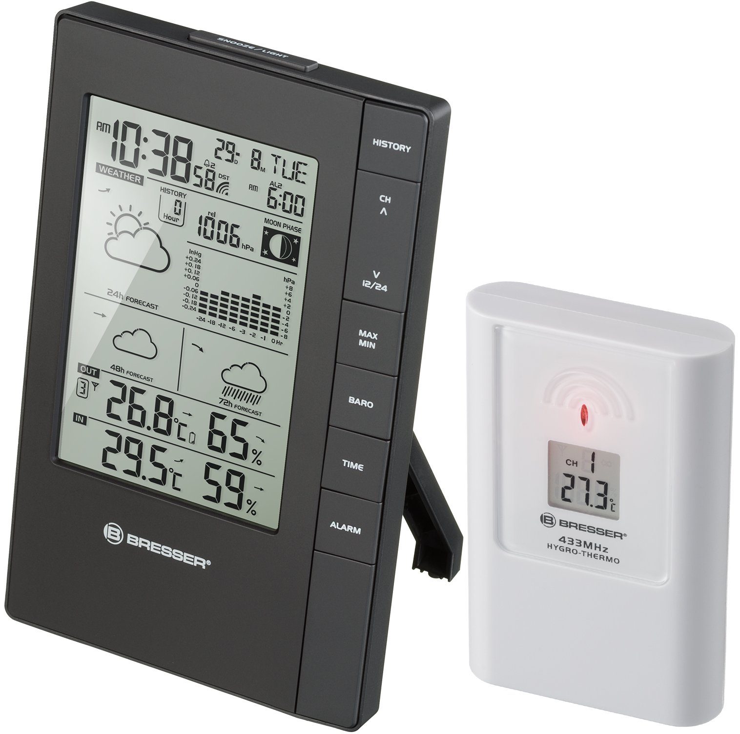 BRESSER BRESSER Tendence FSX Wetterstation mit 3-Tages-Vorhersage Wetterstation
