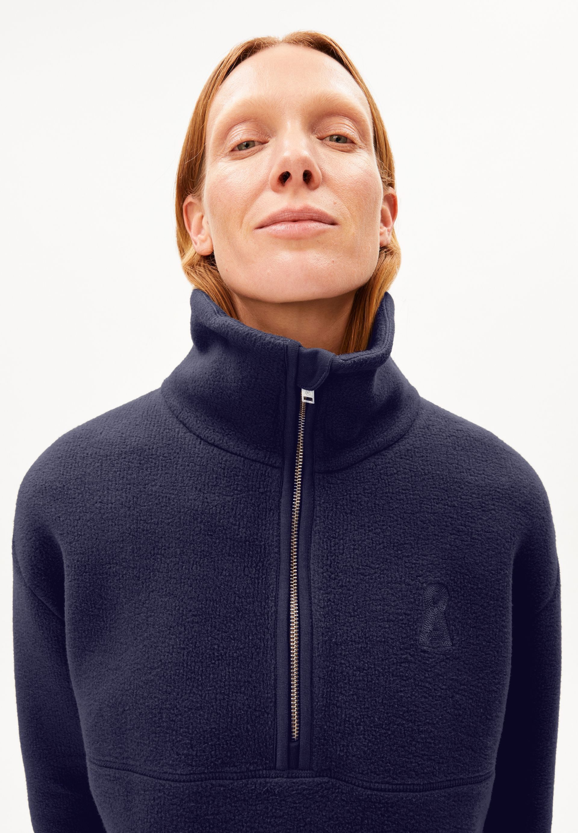 Armedangels Sweatshirt HAARLEENAA Fleece-Sweatshirt aus Bio-Baumwolle Oversized Fit
