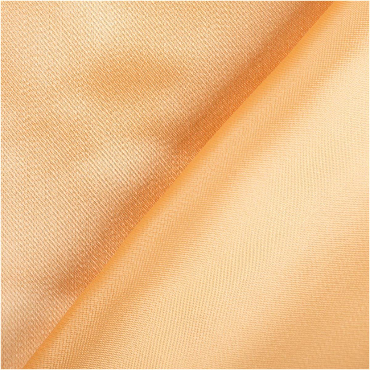 SCHÖNER LEBEN. Stoff Satinstoff uni beige-gold 1,45cm Breite