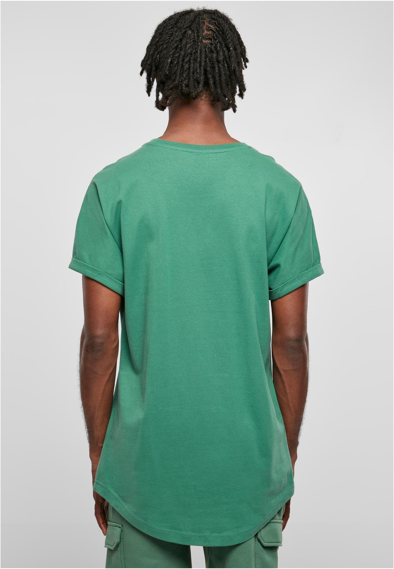 URBAN CLASSICS T-Shirt Herren Long Turnup leaf (1-tlg) Tee Shaped