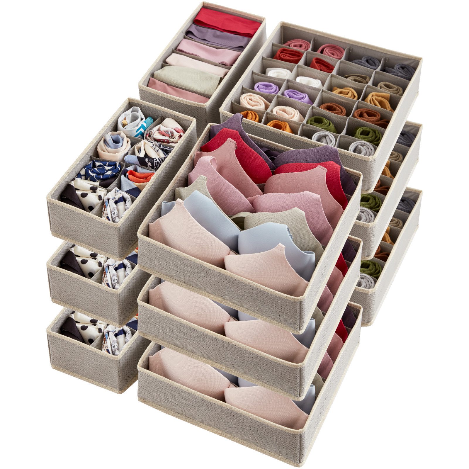 Lifewit Aufbewahrungsdose Schrank Schublade Organizer Teiler für Unterwäsch günstig online kaufen