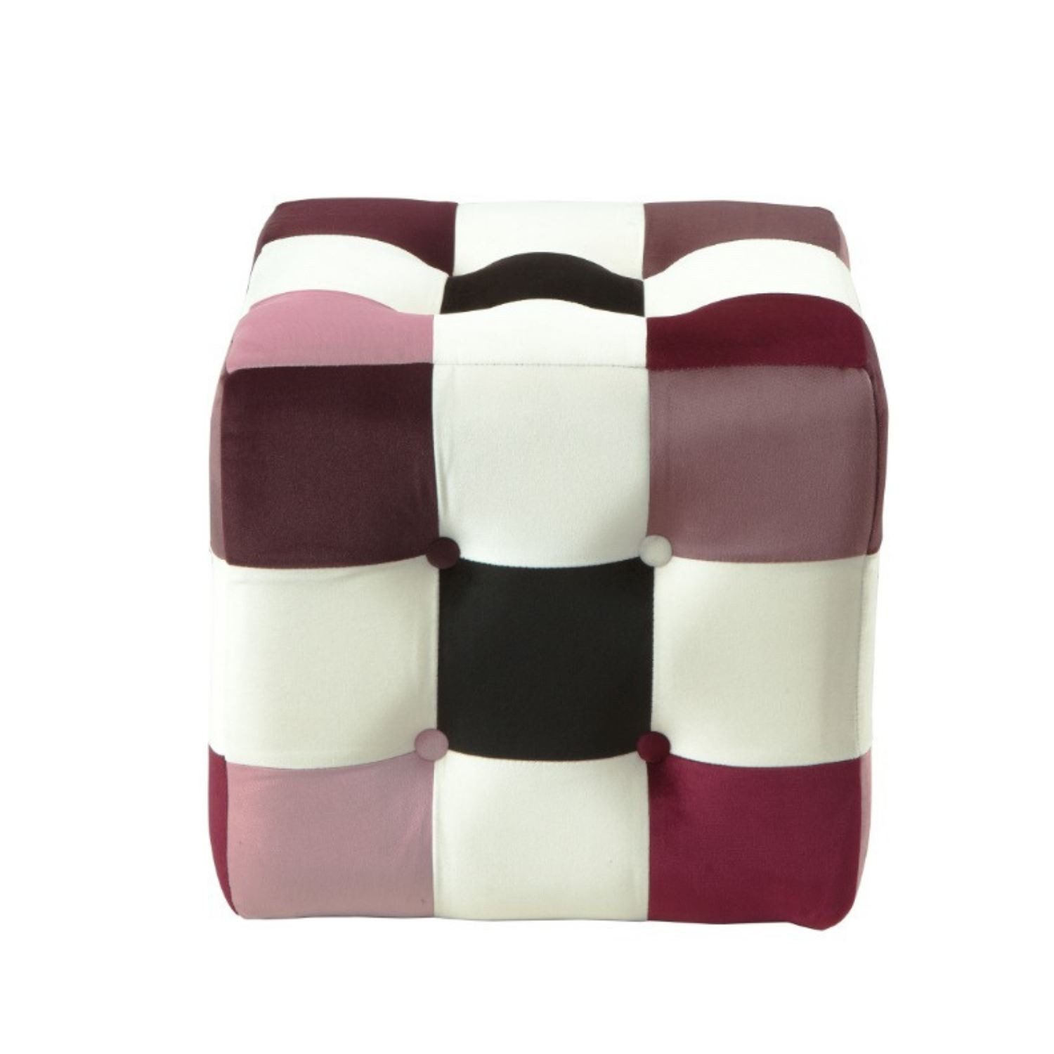 Skye Decor Pouf Patchwork (1-St), Gemusterter Polsterpouf
