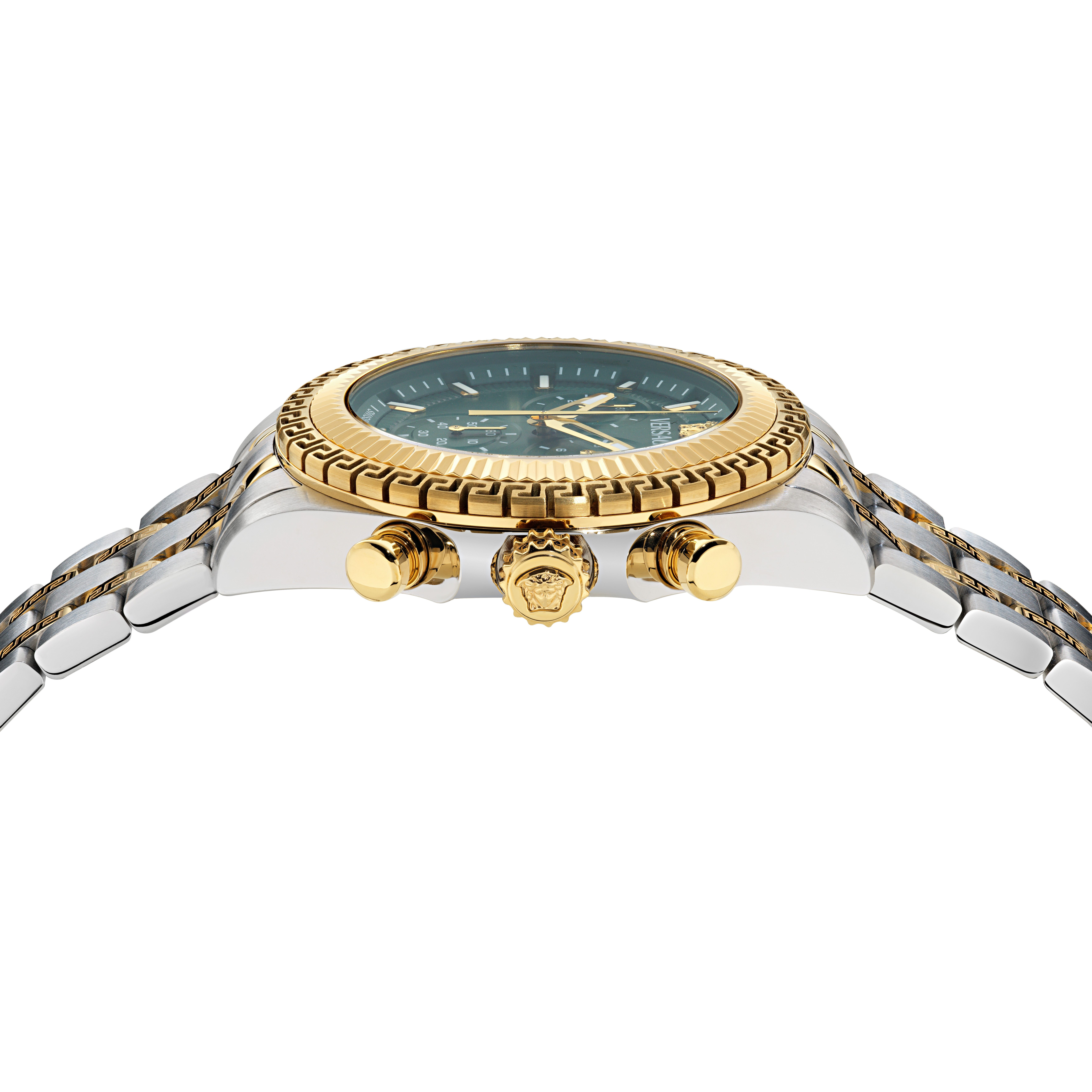 Versace Chronograph FORNAX VE0W00425, Quarzuhr, Armbanduhr, Herrenuhr, Swiss Made, Edelstahlarmband, analog