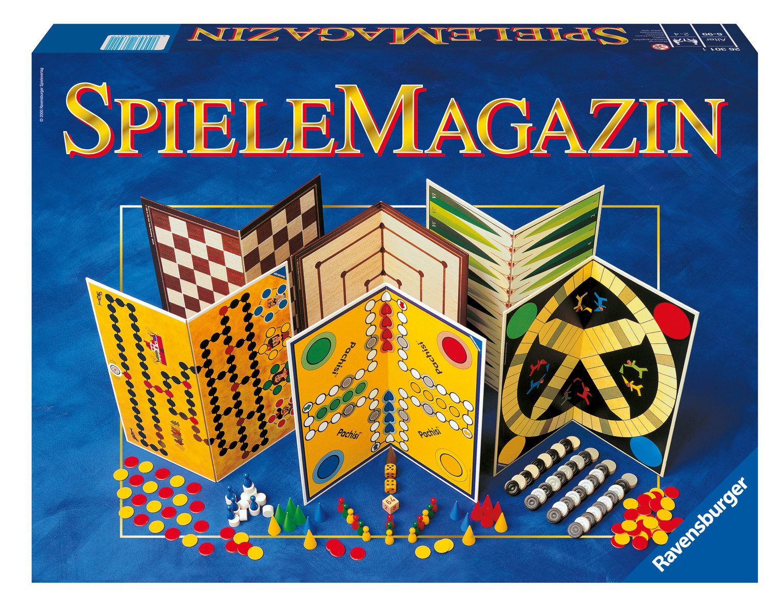 Ravensburger Verlag GmbH Spiel Ravensburger 26301 SpieleMagazin, Spielesammlung aus Holz, Ravensburger 26301 SpieleMagazin, Spielesammlung, Made in Europe