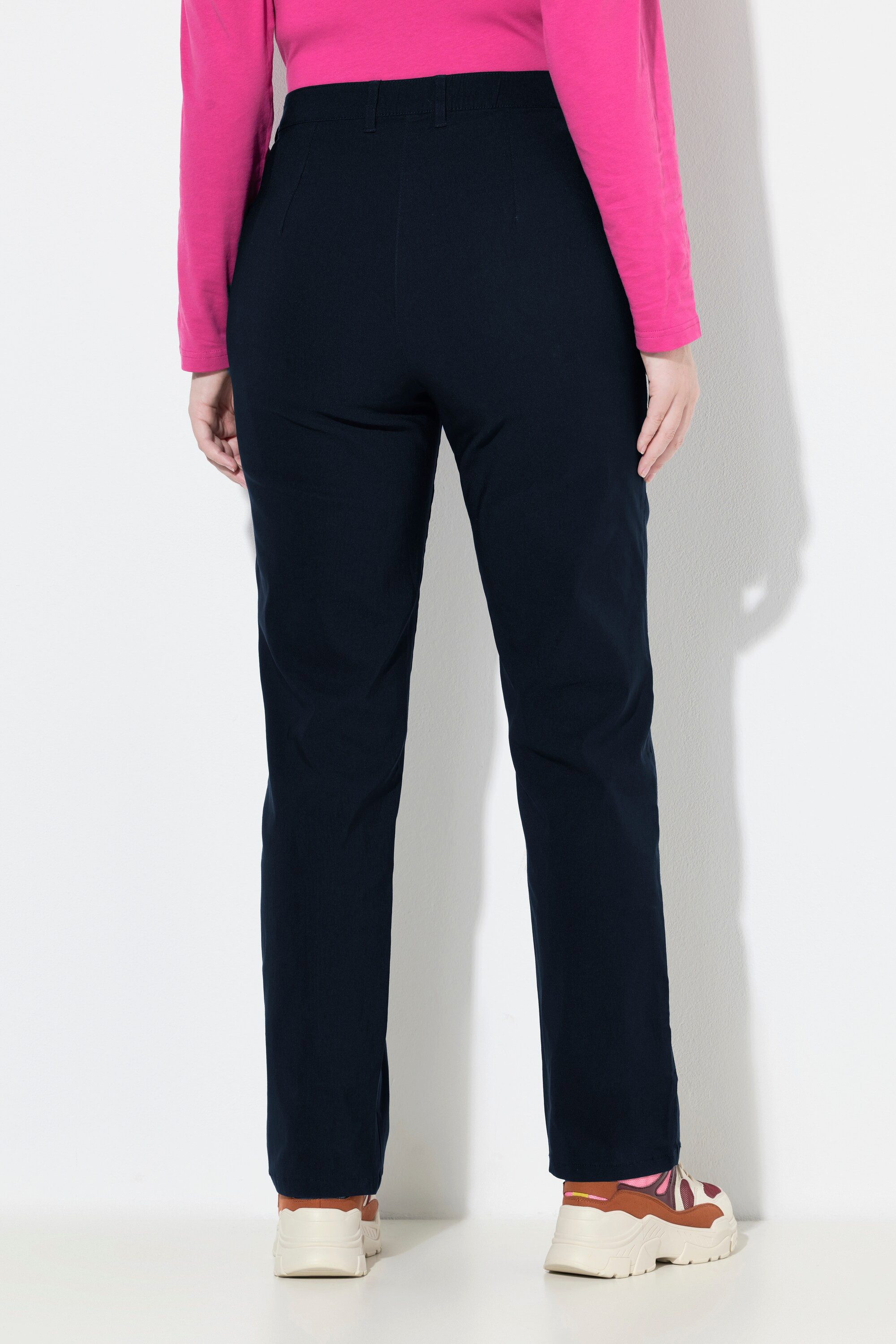 Ulla Popken Funktionshose Bengalinhose Mony konisches Bein Zipptaschen