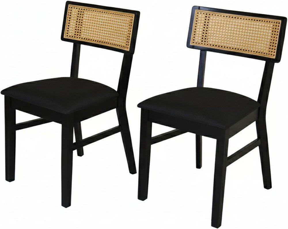 Jahnke Esszimmerstuhl VIENNA SIT DUO, Esszimmerstuhl (2er Set), Massivholz, gepolstert, bis 110 kg belastbar