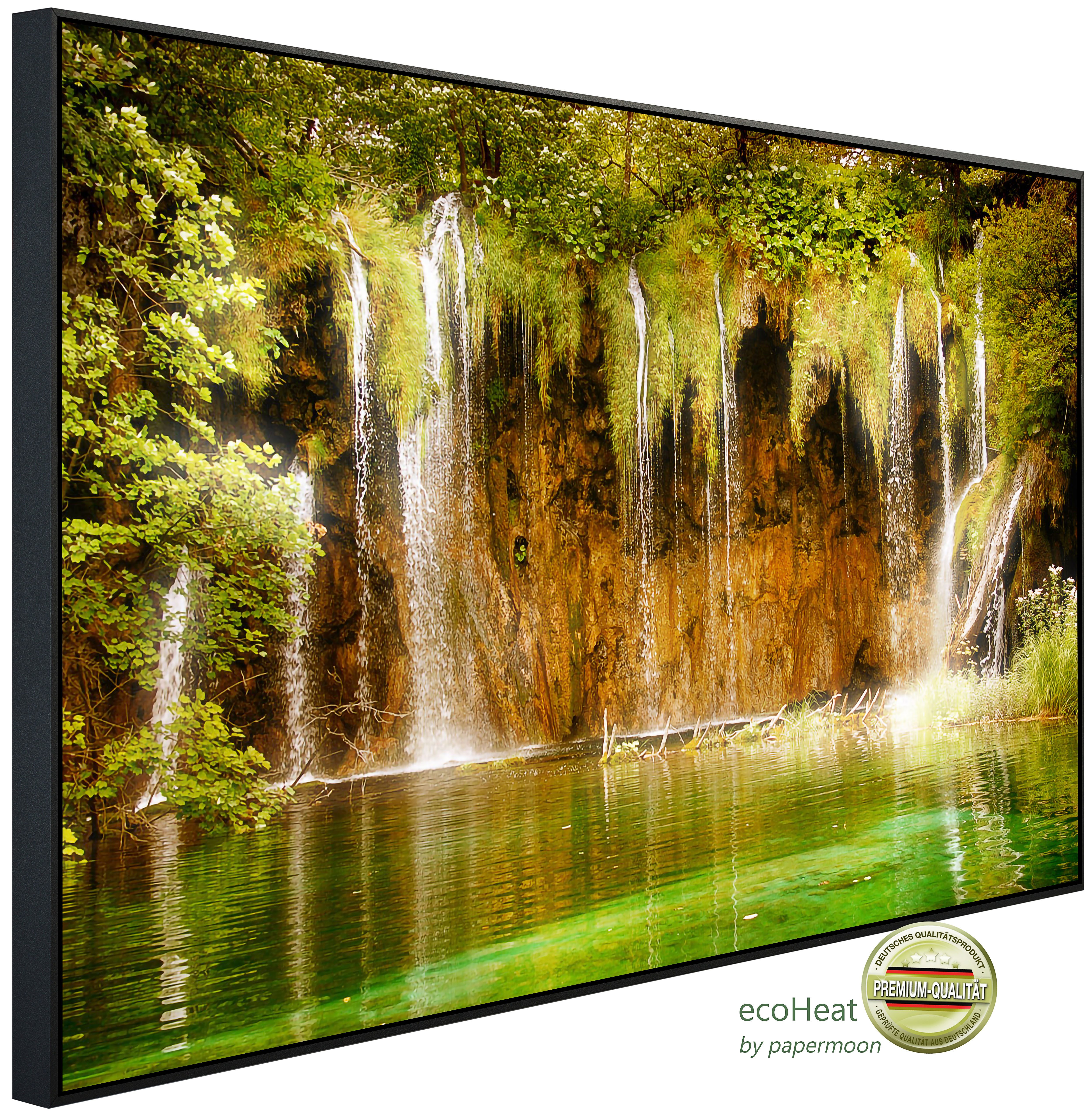 Papermoon Infrarotheizung INFRAROT-BILD-HEIZUNG, Feenwasserfall, TÜV-Rheinland/GS zertifiziert, angenehme Strahlungswärme