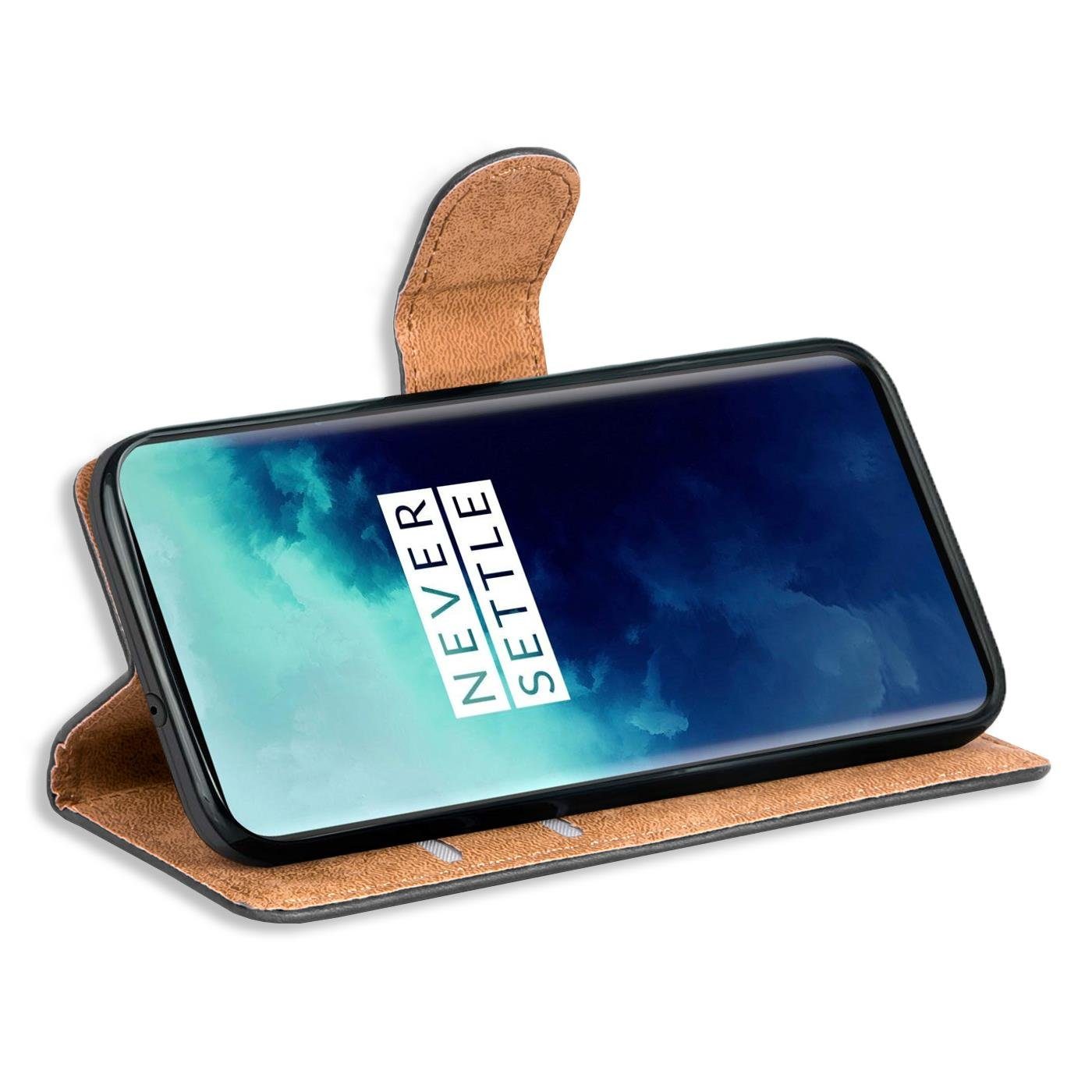 CoolGadget Handyhülle Book Case Handy Tasche für OnePlus 7T Pro 6,67 Zoll, Hülle Klapphülle Flip Cover Etui Schutzhülle stoßfest