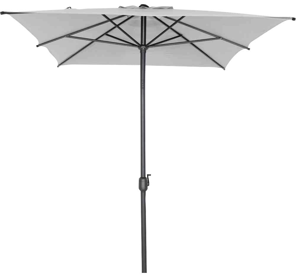 Siena Garden Marktschirm 200 cmx 300 cm Grau mit Knickfunktion günstig online kaufen