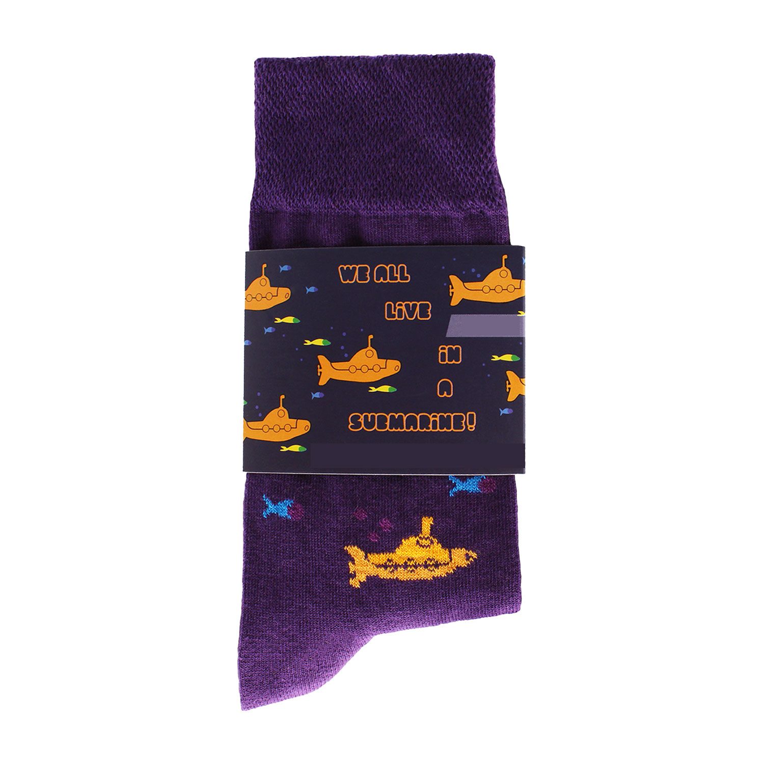 Chili Lifestyle Freizeitsocken SUBMARINE Lustige Socken mit Spruch Banderole als Geschenksocken (Paar, 1-Paar, Mit Spruchbanderole) Weichbund ohne Gummidruck