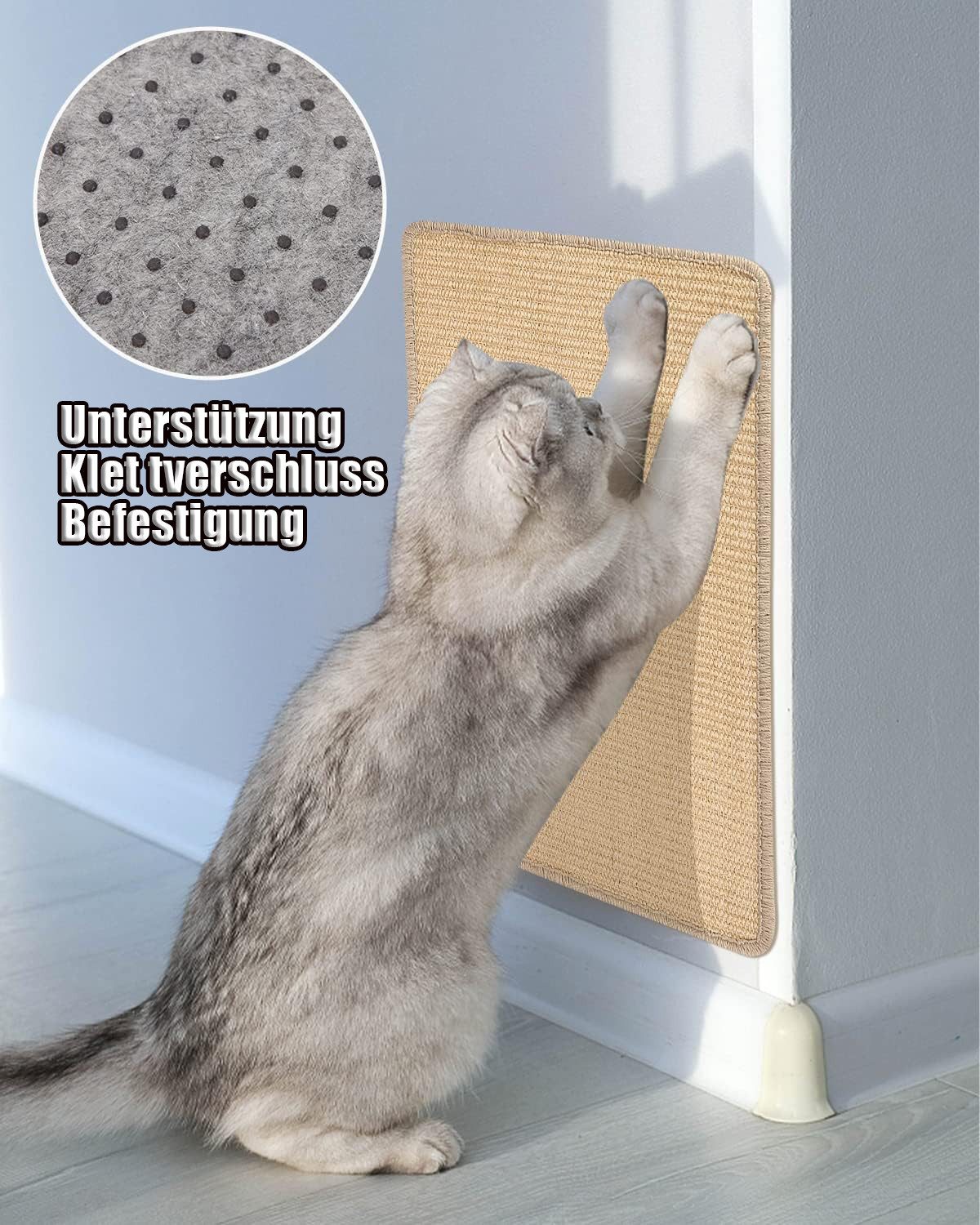 SinLaw Kratzmatte Katze Kratzmatte, natürliche Sisal Kratzmatte, Möbel Fußmatte, (1-tlg), Umweltfreundlich und natürlich, Rutschfeste Unterseite