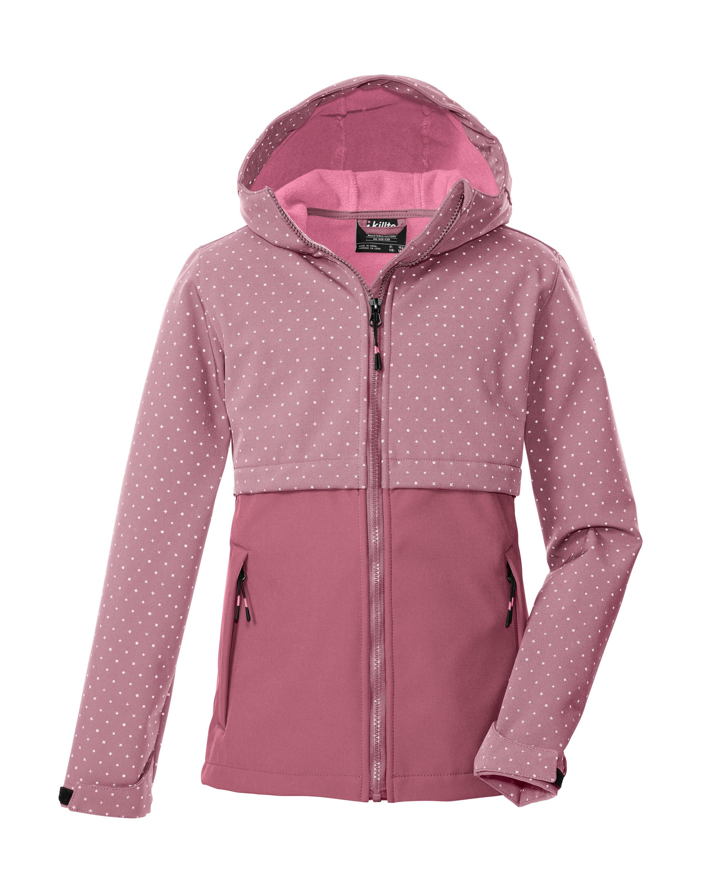 Killtec Softshelljacke KOW 227 GRLS SFTSHLL JCKT Softshelljacke für Kids: wind- und wasserabweisend, reflektierend