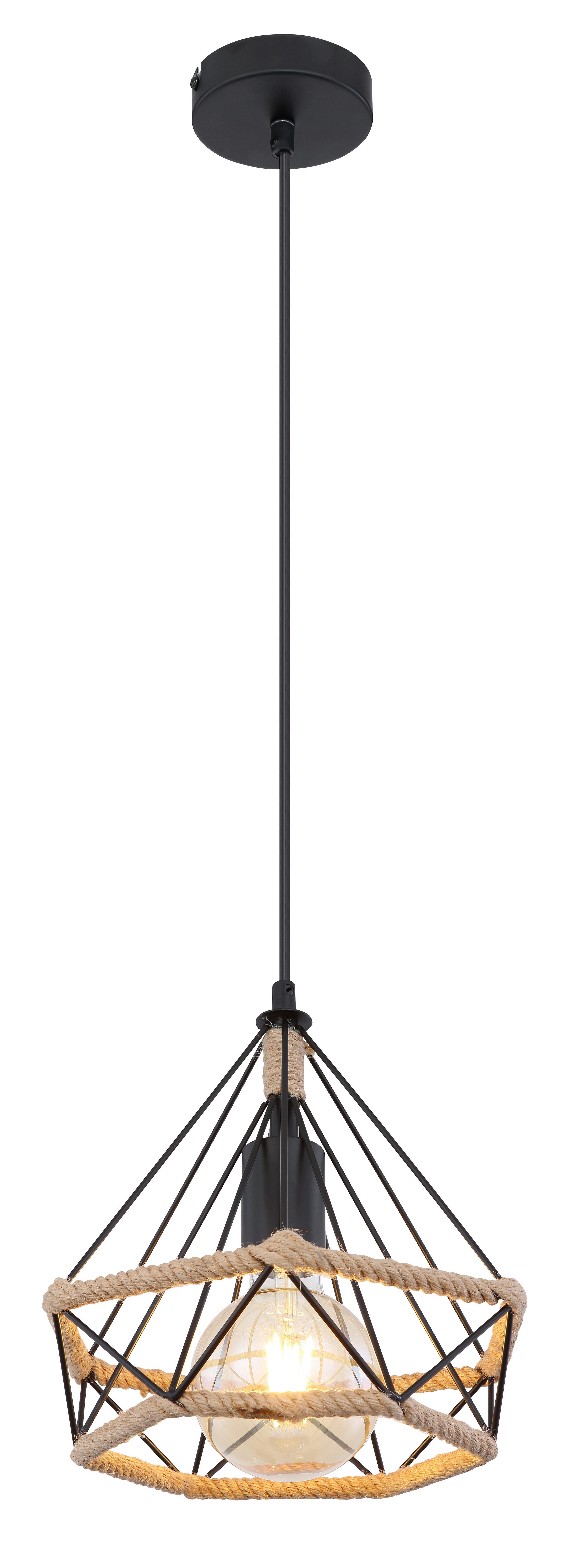 GLOBO LIGHTING Hängeleuchte ULLEU, ohne Leuchtmittel, Hängelampe/Pendelleuchte/Esszimmer/Wohnzimmer/Esstisch