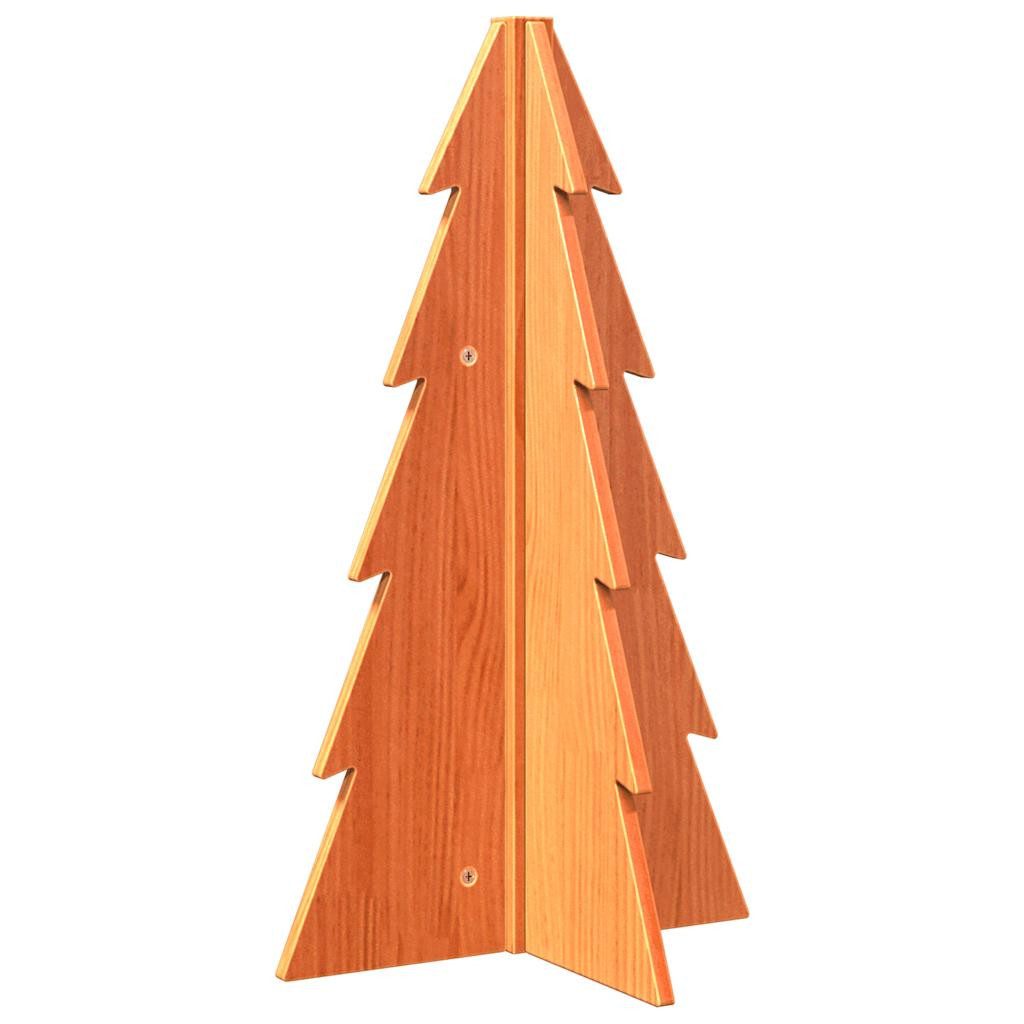 vidaXL Künstlicher Weihnachtsbaum Weihnachtsbaum Holz zum Schmücken 69,5 cm Massivholz Kiefer