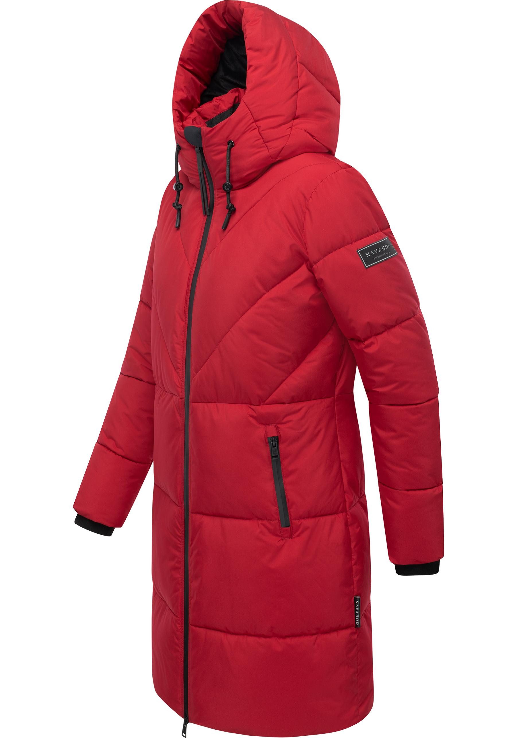 Navahoo Steppmantel Kältekuschel XIV Warmer Damen Wintermantel mit Fleece-g günstig online kaufen
