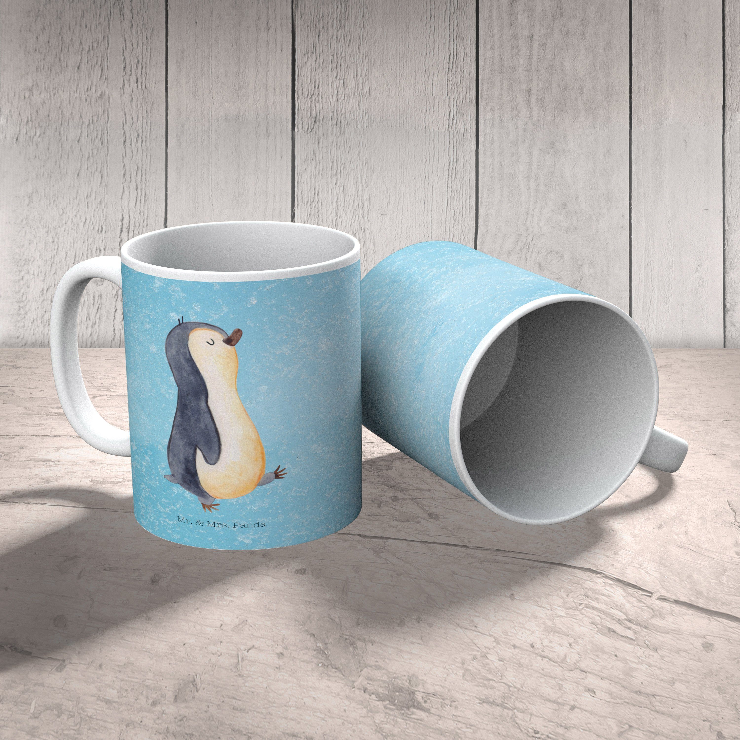 Eisblau Geschenk, Mrs. Keramik - Tasse T, - marschierend Mr. Pinguin Keramiktasse, Panda & spazieren,