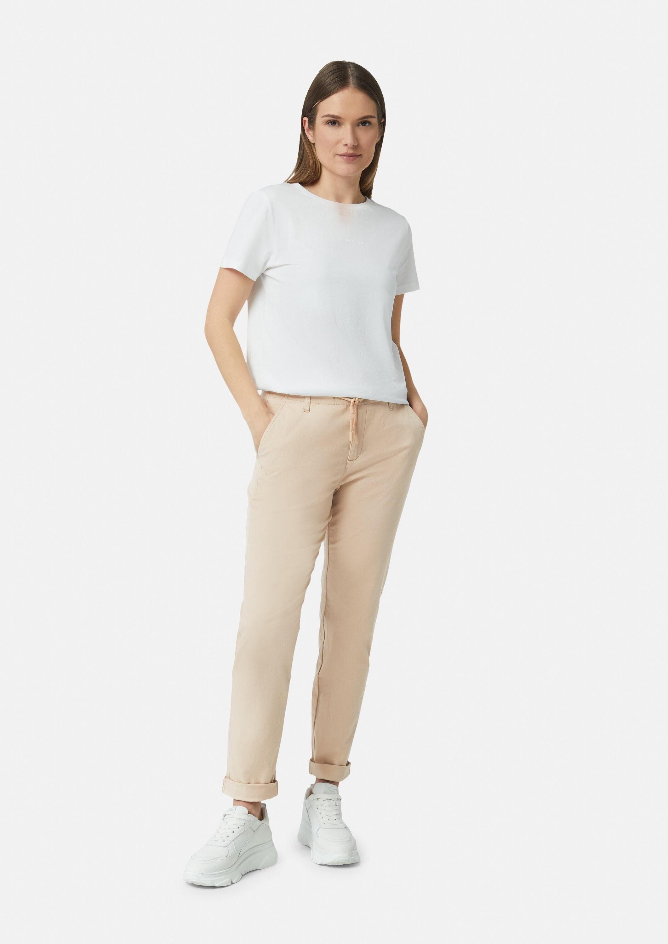 comma Chinos Hose Chinohose mit Kordel-Detail