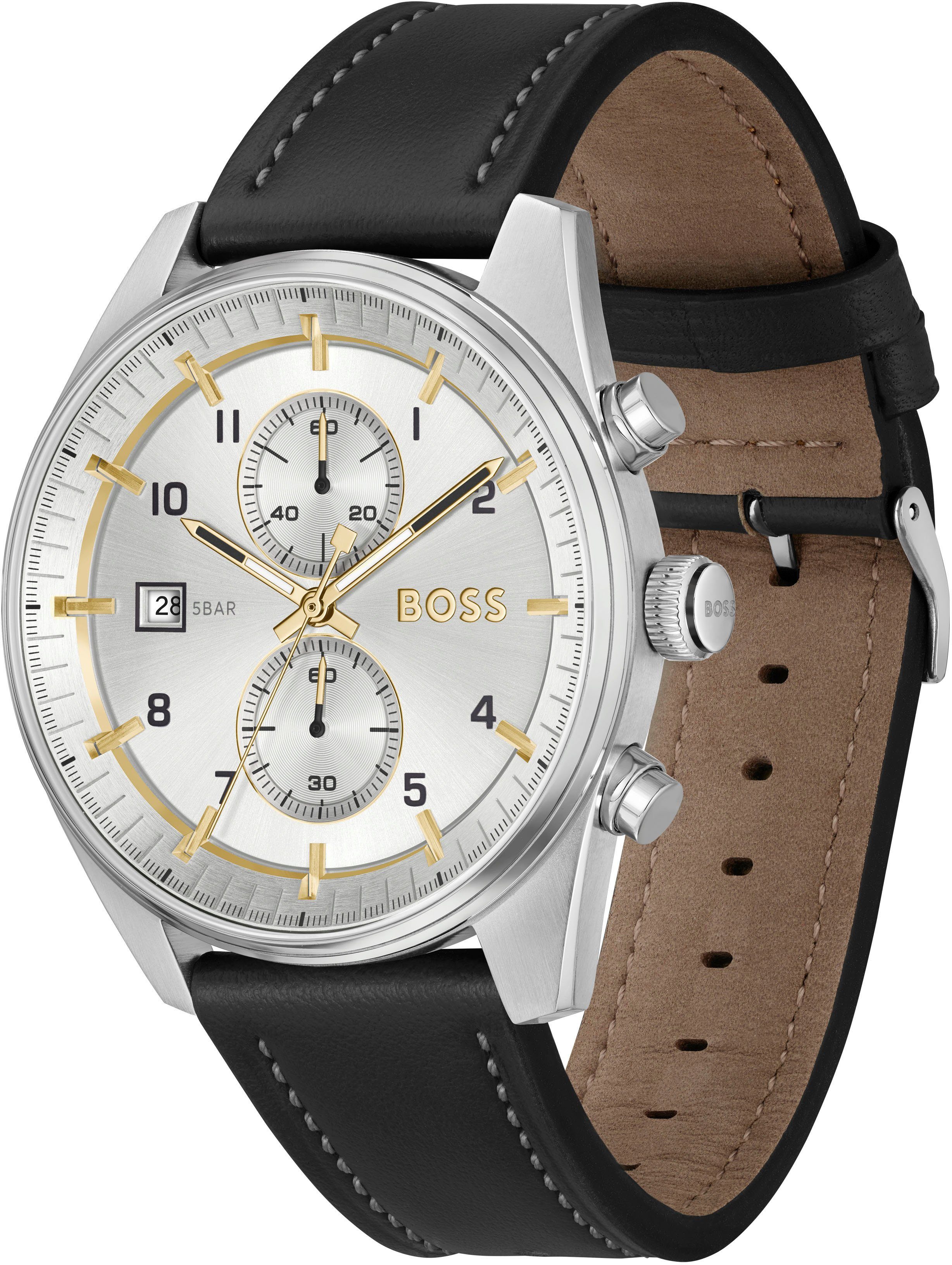 BOSS Chronograph SKYTRAVELLER 1514147, Quarzuhr, Herrenuhr, günstig online kaufen