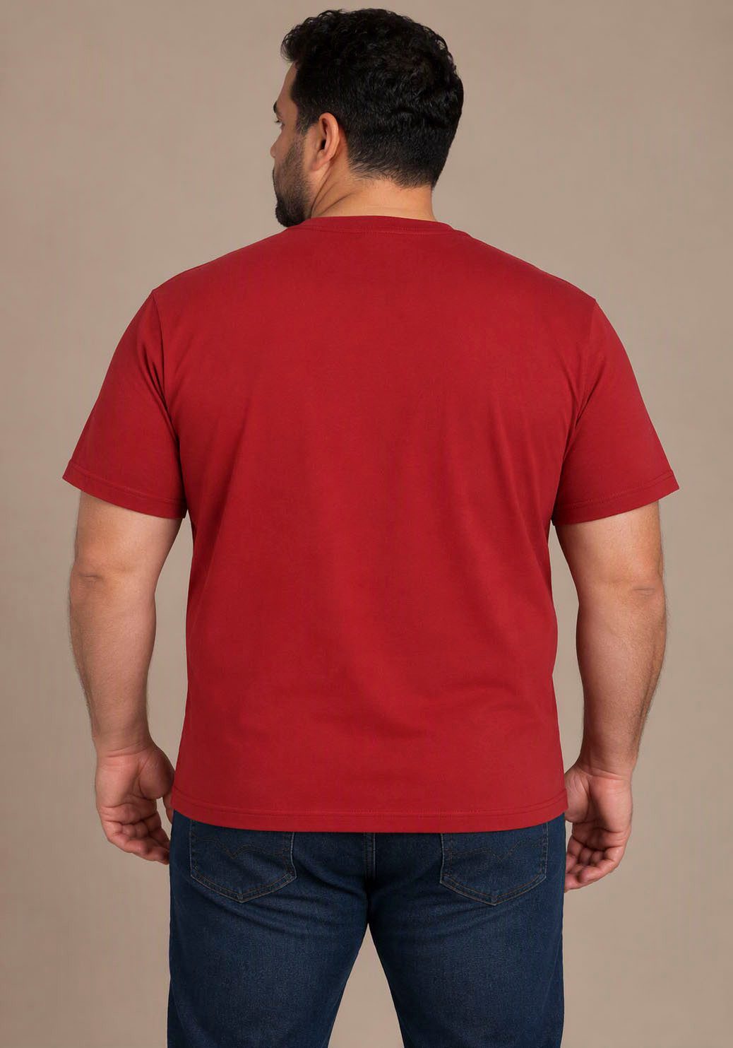 Man's World Plus Rundhalsshirt auch in Grosse Größen bis Gr. 7XL Ärmel-Fit regular fit, Kurzarm, casual, für Frühling und Sommer – Bild 2 von 5