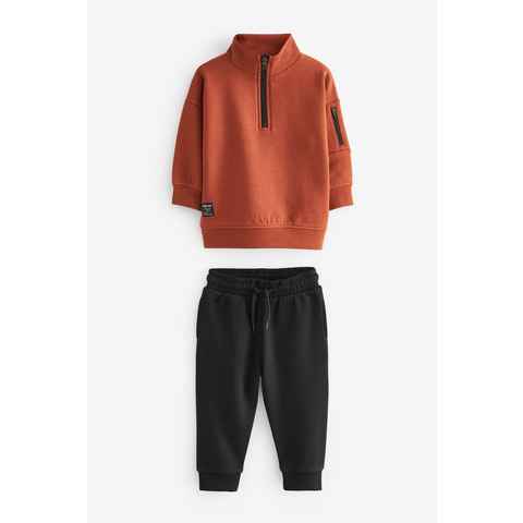 Next Sweatanzug Set: Sweatshirt mit Trichterkragen und Jogginghose (2-tlg)