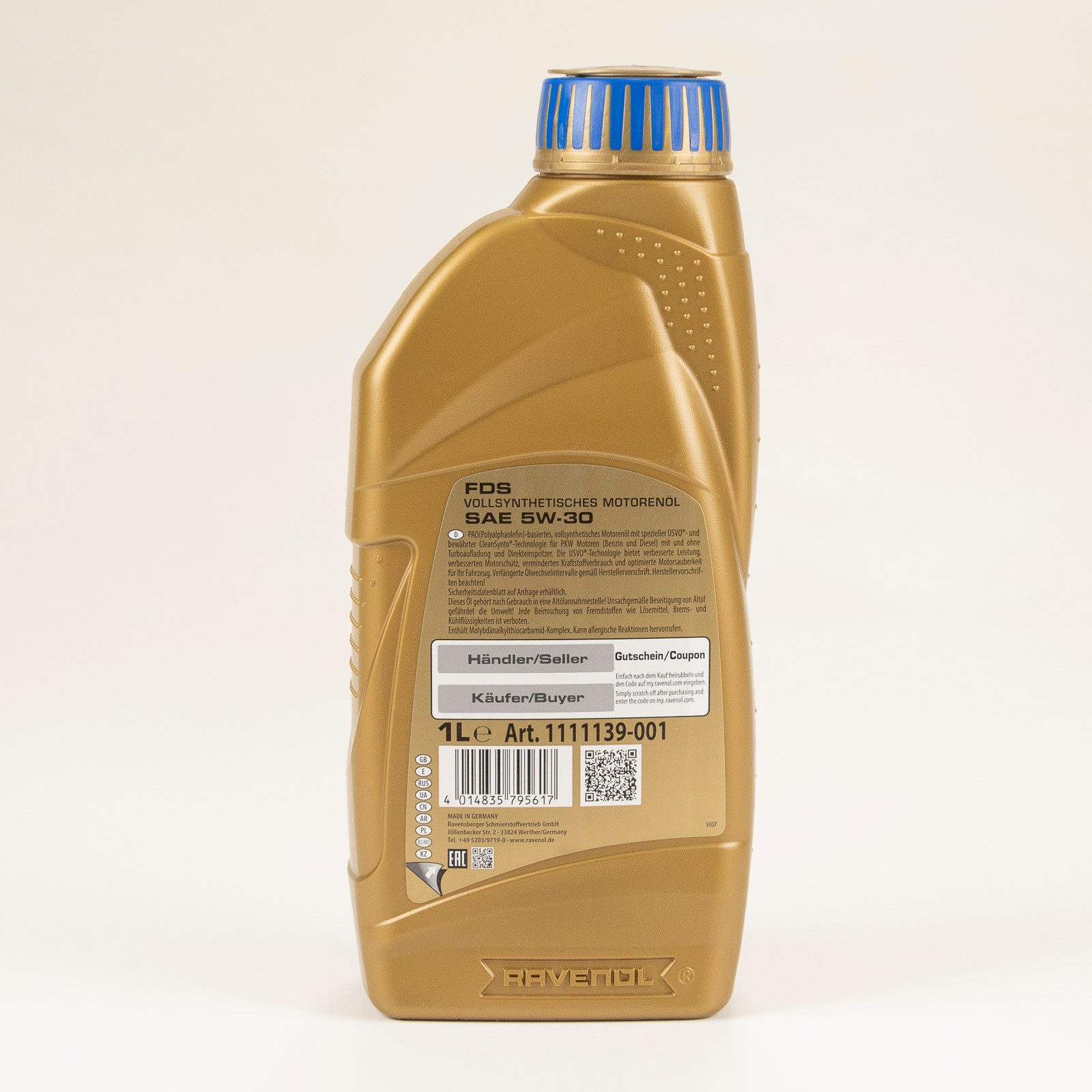 Ravenol Motoröl Ravenol FDS 5W-30 1 Liter 1111139-001-01-999