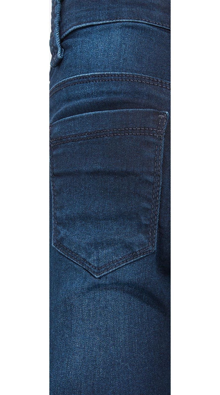 blue Slim-fit-Jeans black schmal slim BLUE extra Jeggings Bundweite EFFECT