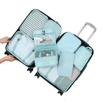 CALIYO Kofferorganizer 8 Teilige Packing Cubes,Koffer Organizer für Urlaub und Reisen, Kleidertaschen,Packwürfel Set Reise Würfel, Ordnungssystem, für Koffer