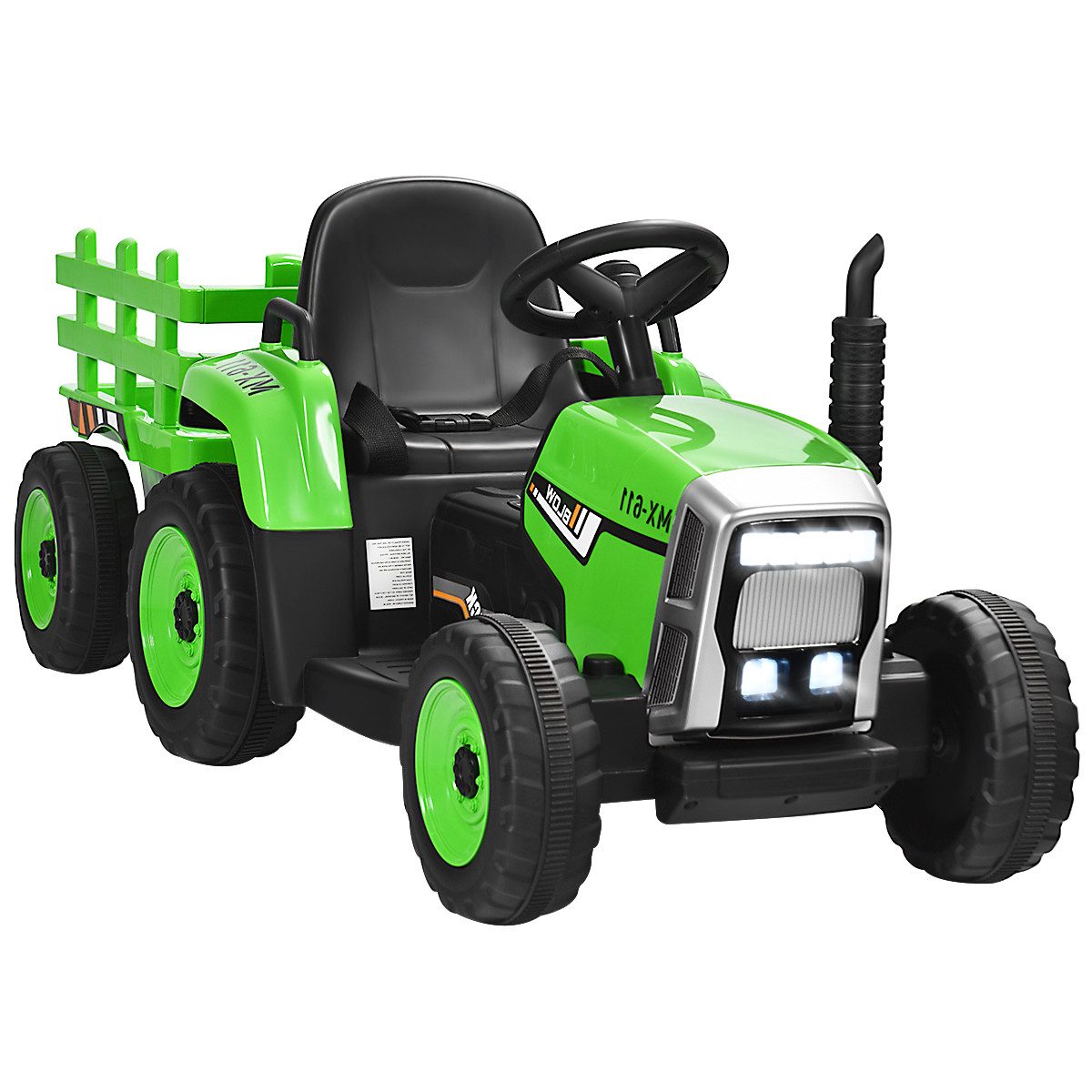 KOMFOTTEU Elektro-Kinderauto Traktor, 30 kg Belastbarkeit, ab 3 Jahre