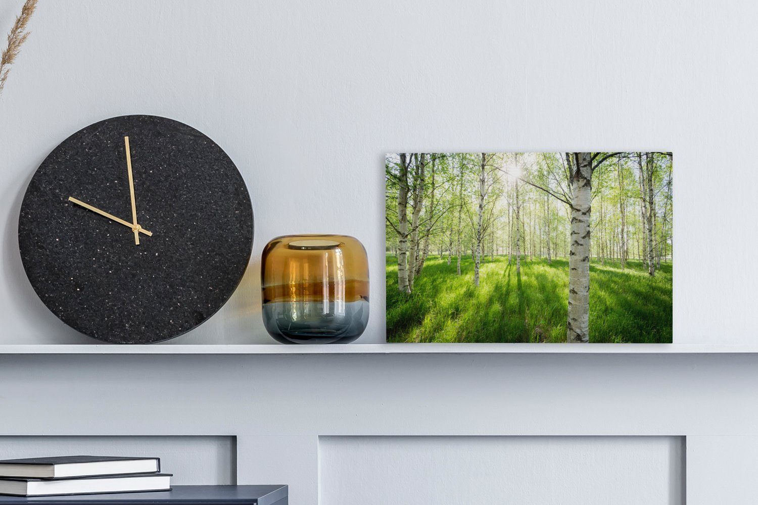 OneMillionCanvasses® Leinwandbild Birke - Wald - günstig online kaufen