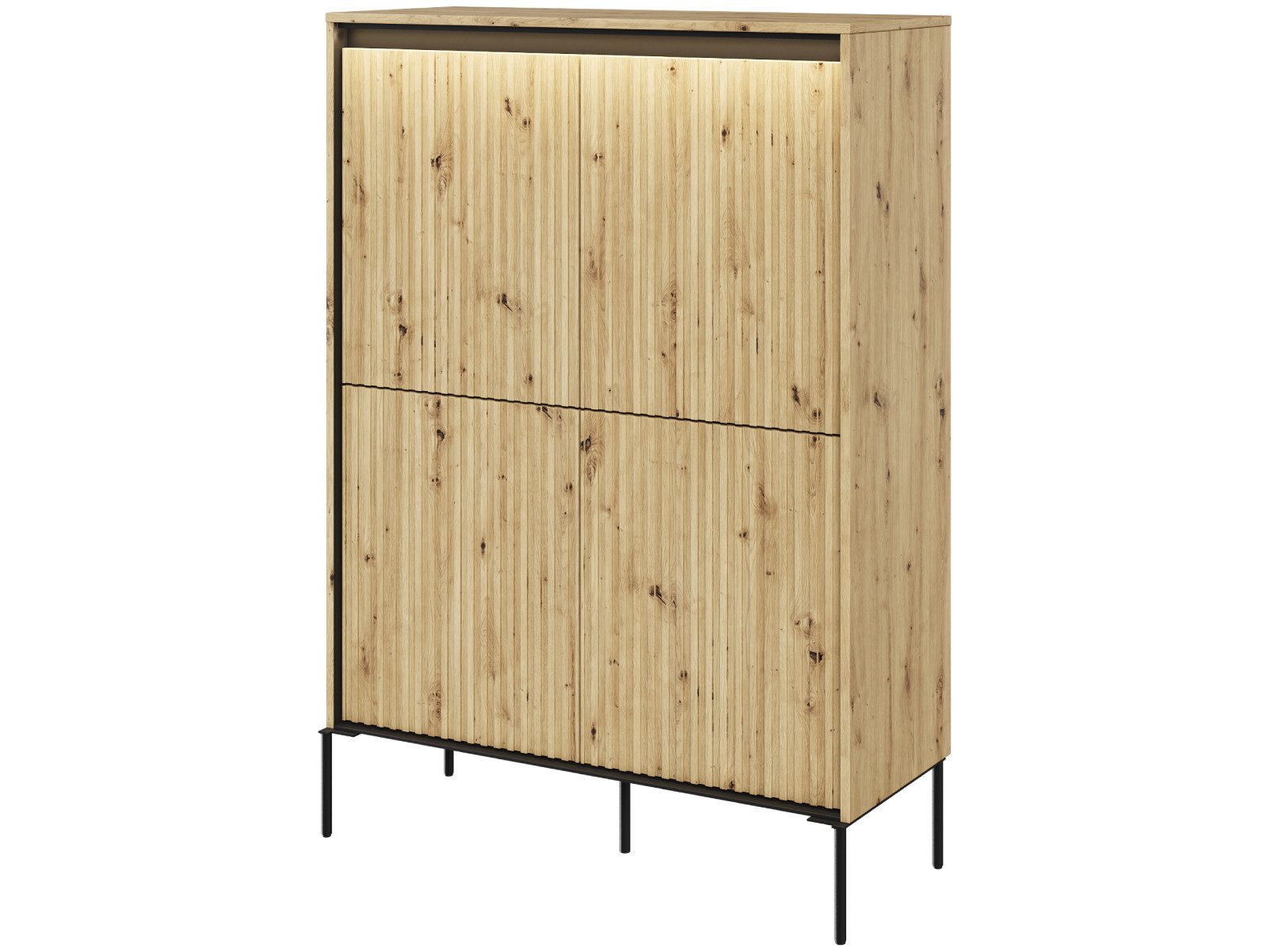 yourhouse24 Kommode TREND TR-03 mit dekorative Fräsungen und Soft-Close-Funktion